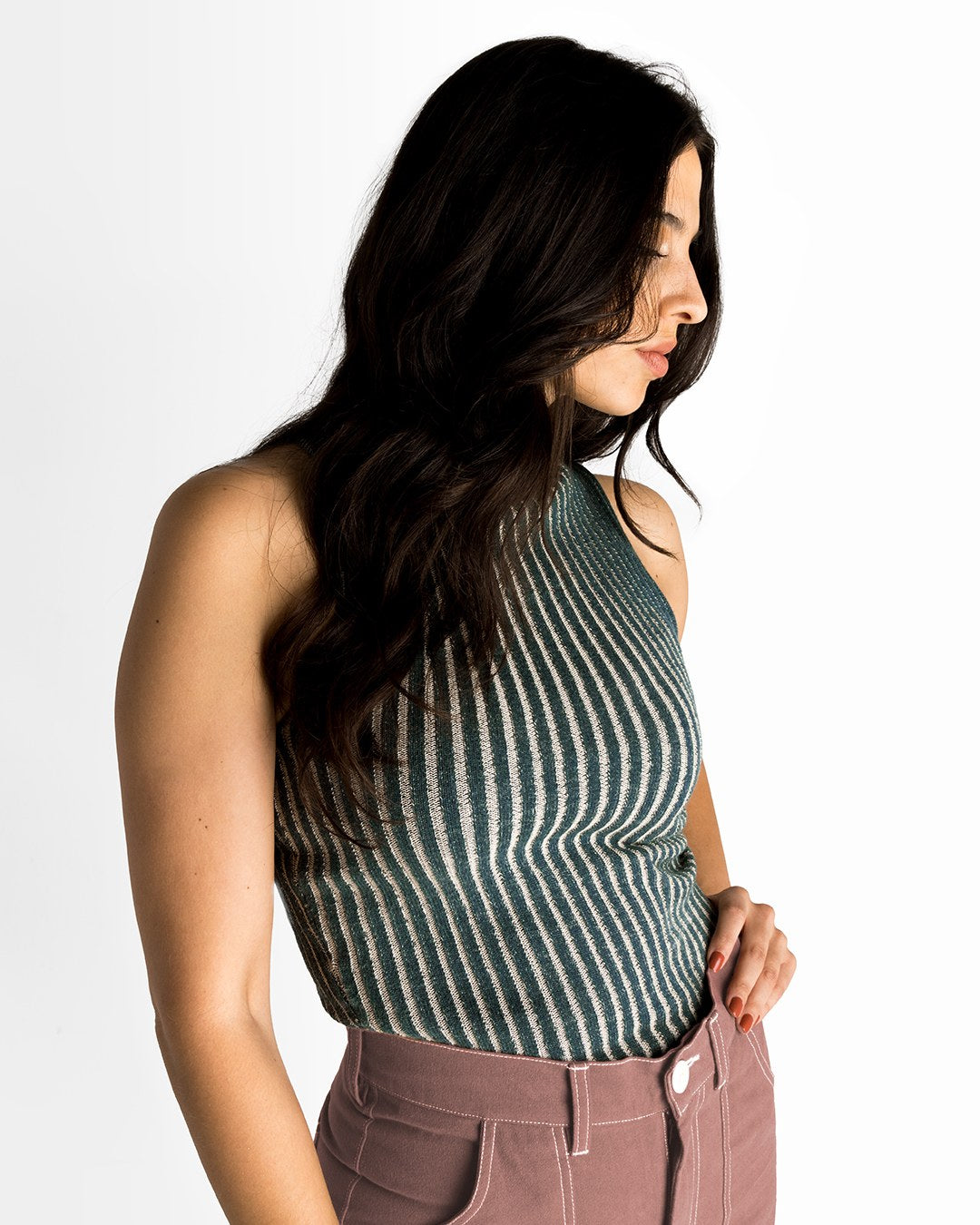 Mock Neck Tank (Forest)