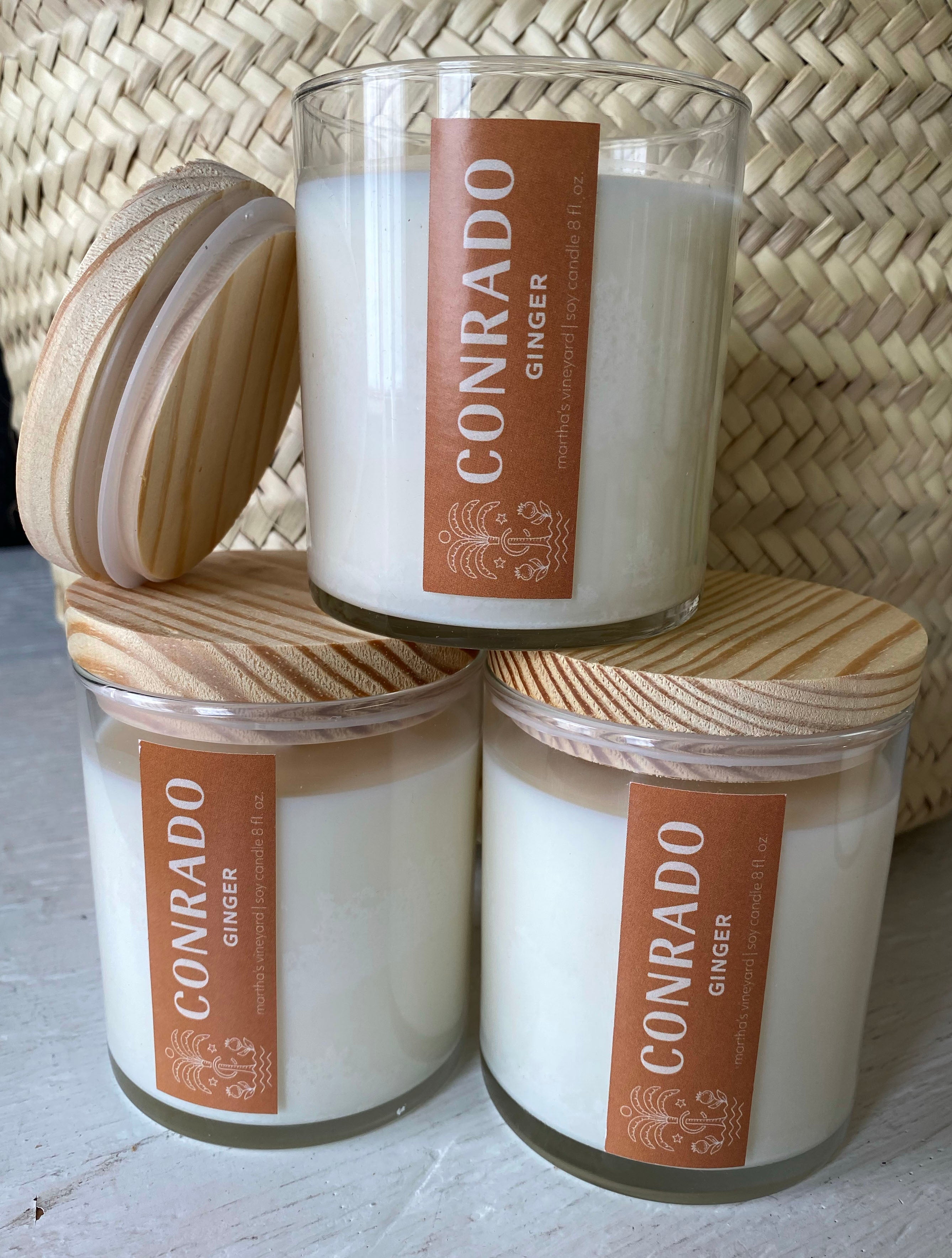 Conrado Organic Soy Candle (Ginger)