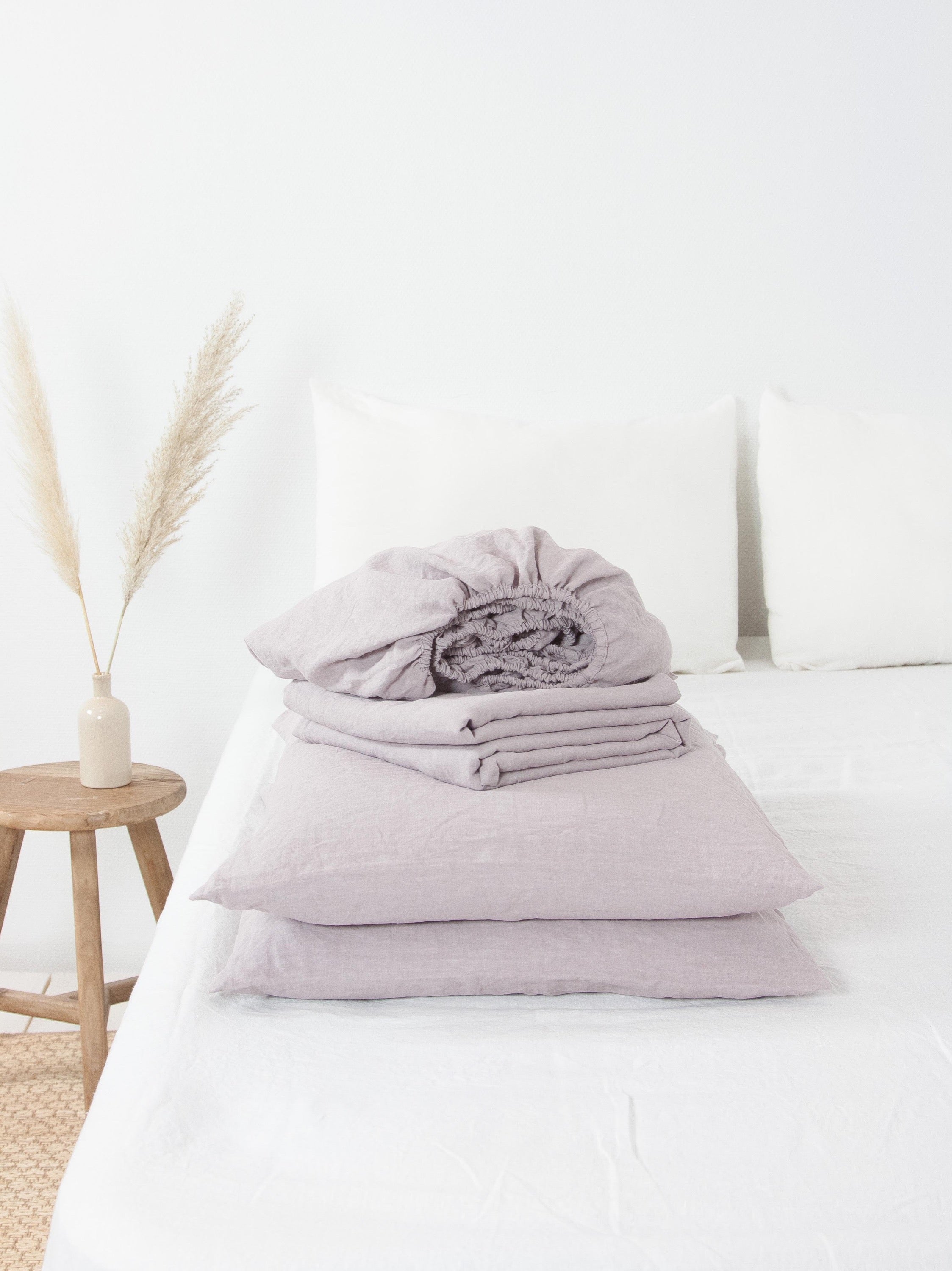 Linen Sheet Set (Dusty Rose)