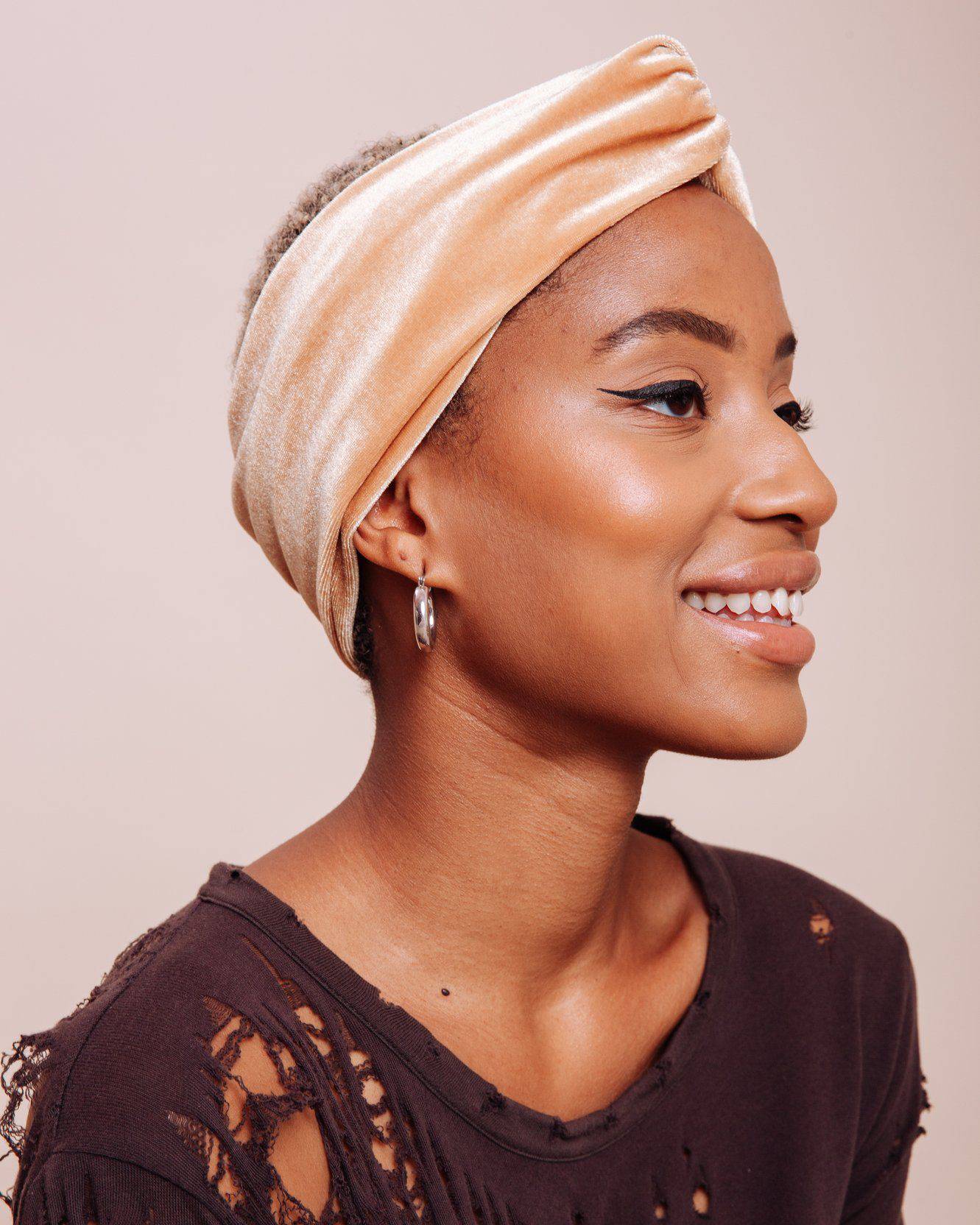Honey Bee Velvet Turban - Consciously