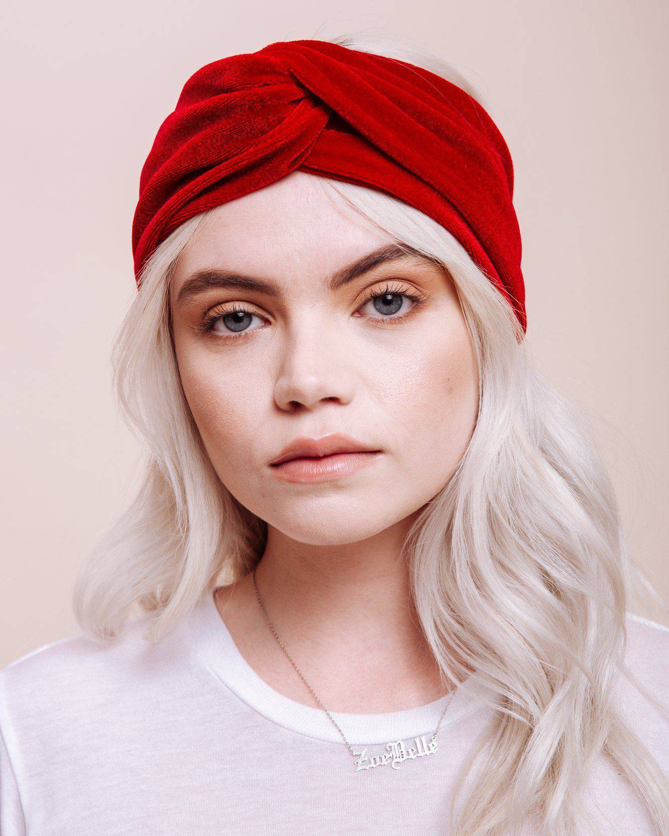 Scarlet Siren Velvet Turban - Consciously