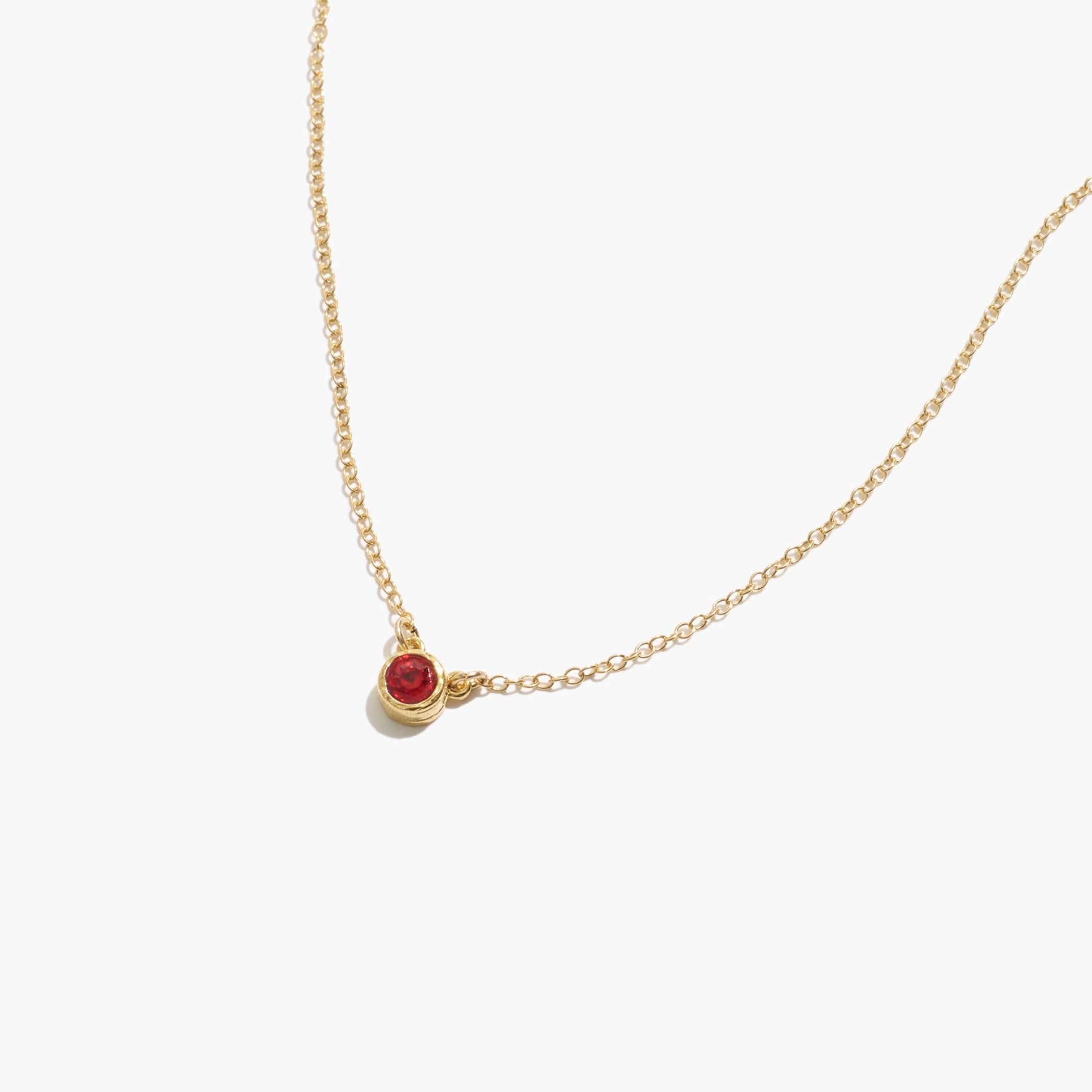Birthstone Necklace (January - Siam)