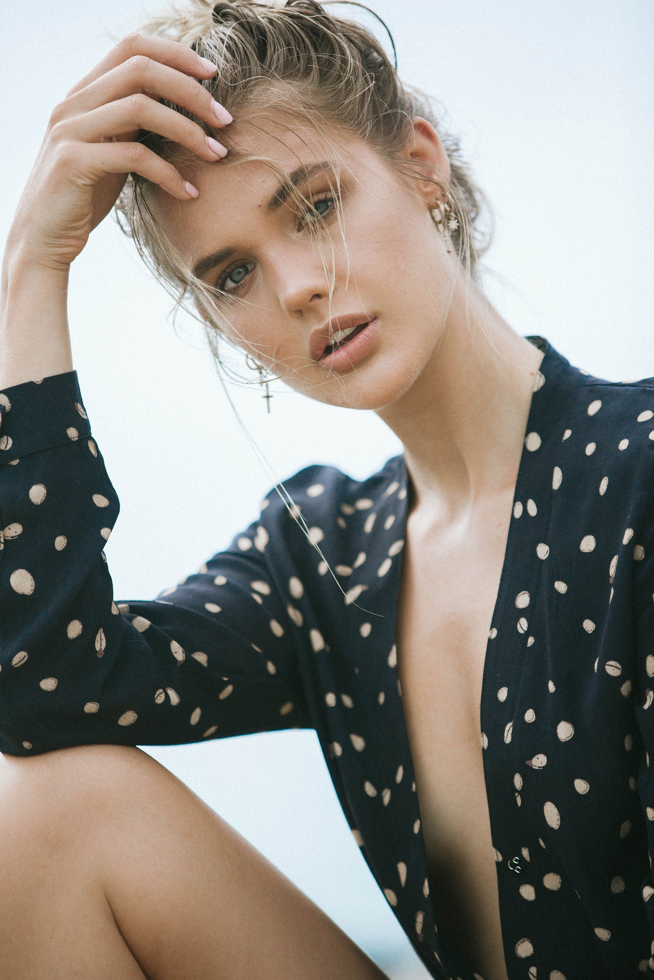 Catamaran Wrap Blouse | Dot Blouse Merritt Charles