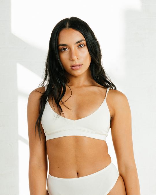 Aster Triangle Bra (Ecru) Bra Lela Lingerie XS