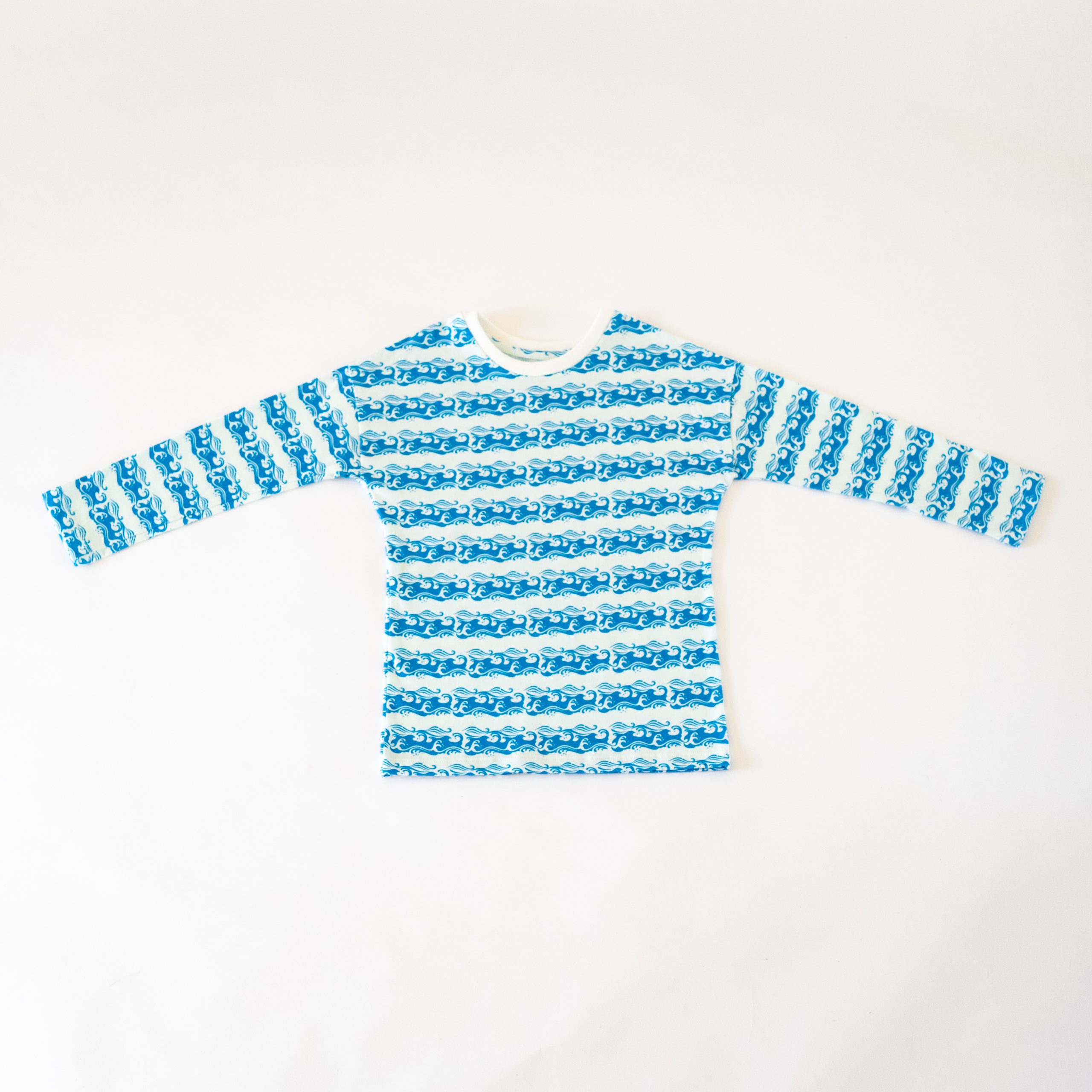 Unisex Long-Sleeve Tee (Hello Fun Waves)