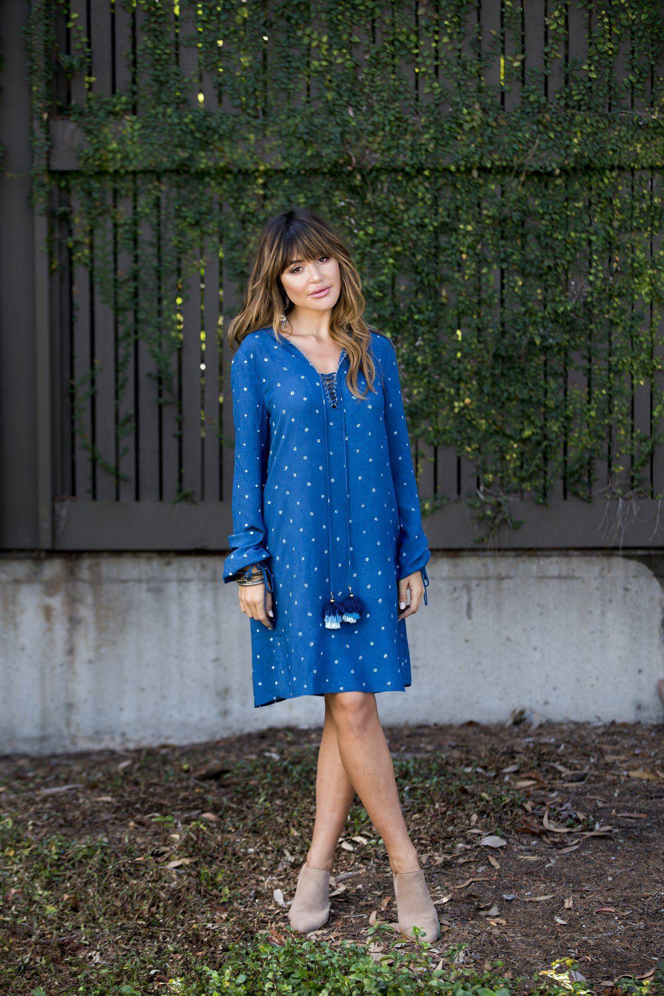 Siesta Dress (Indigo Bandhani) Dress Milo + Nicki XS