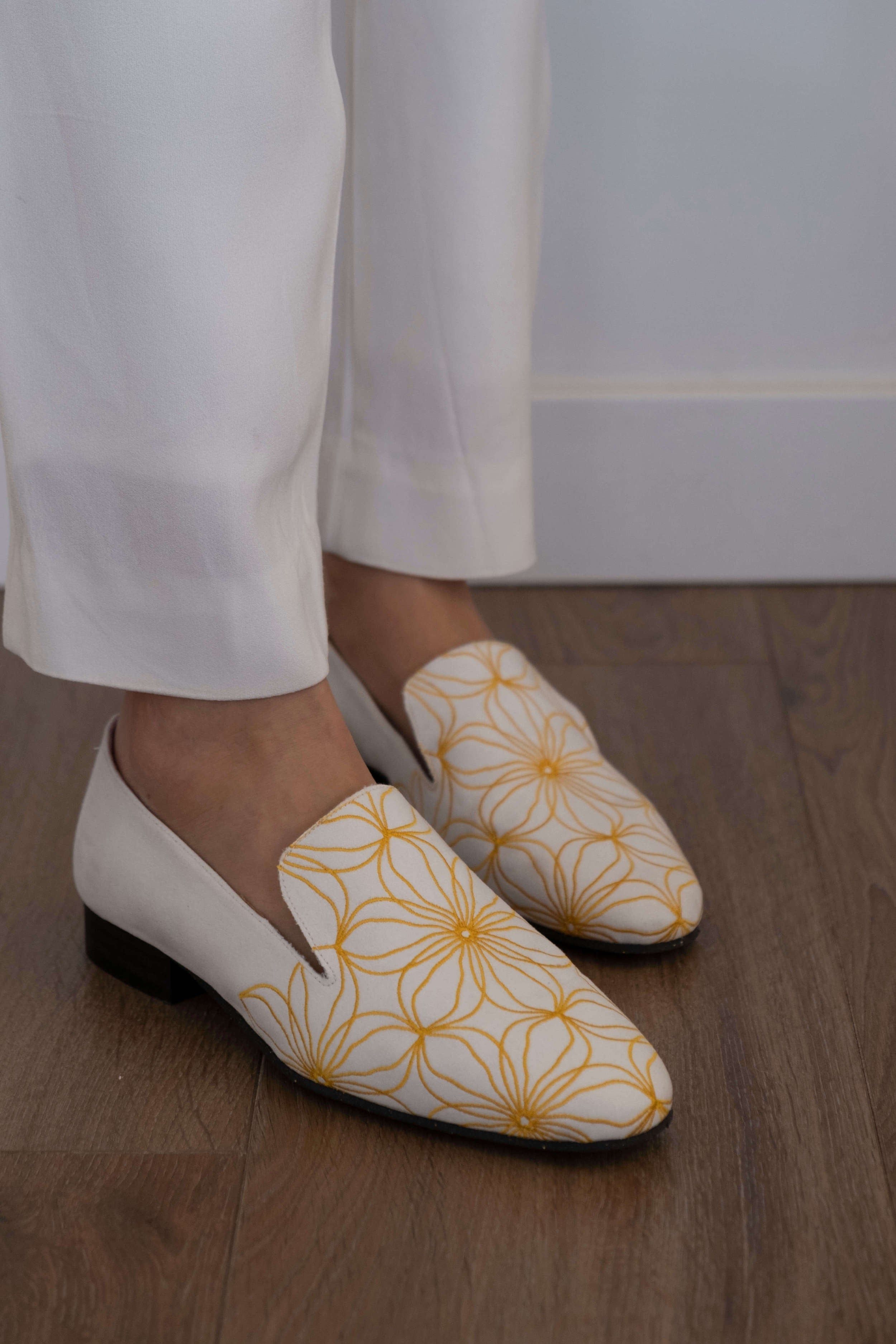 Yellow Flower Loafers