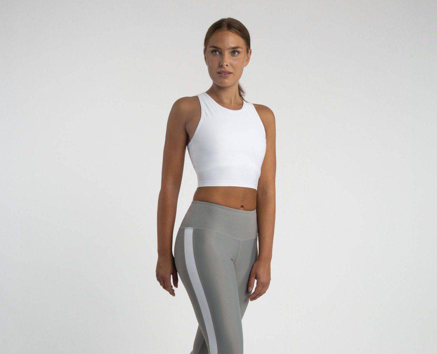 Compression Crop Top (Snow) Top Nature Hommage