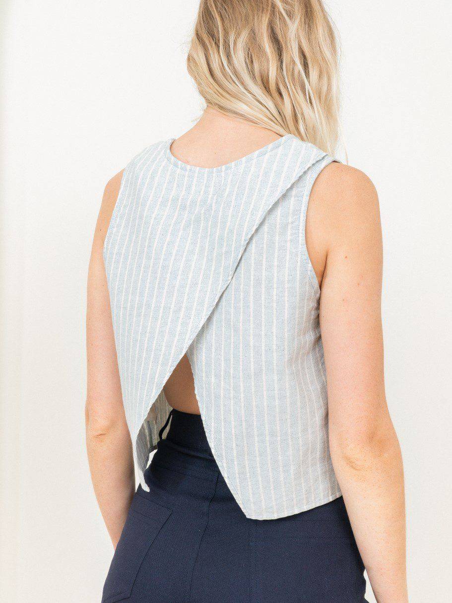 Stripe Open Back Tank - Consciously