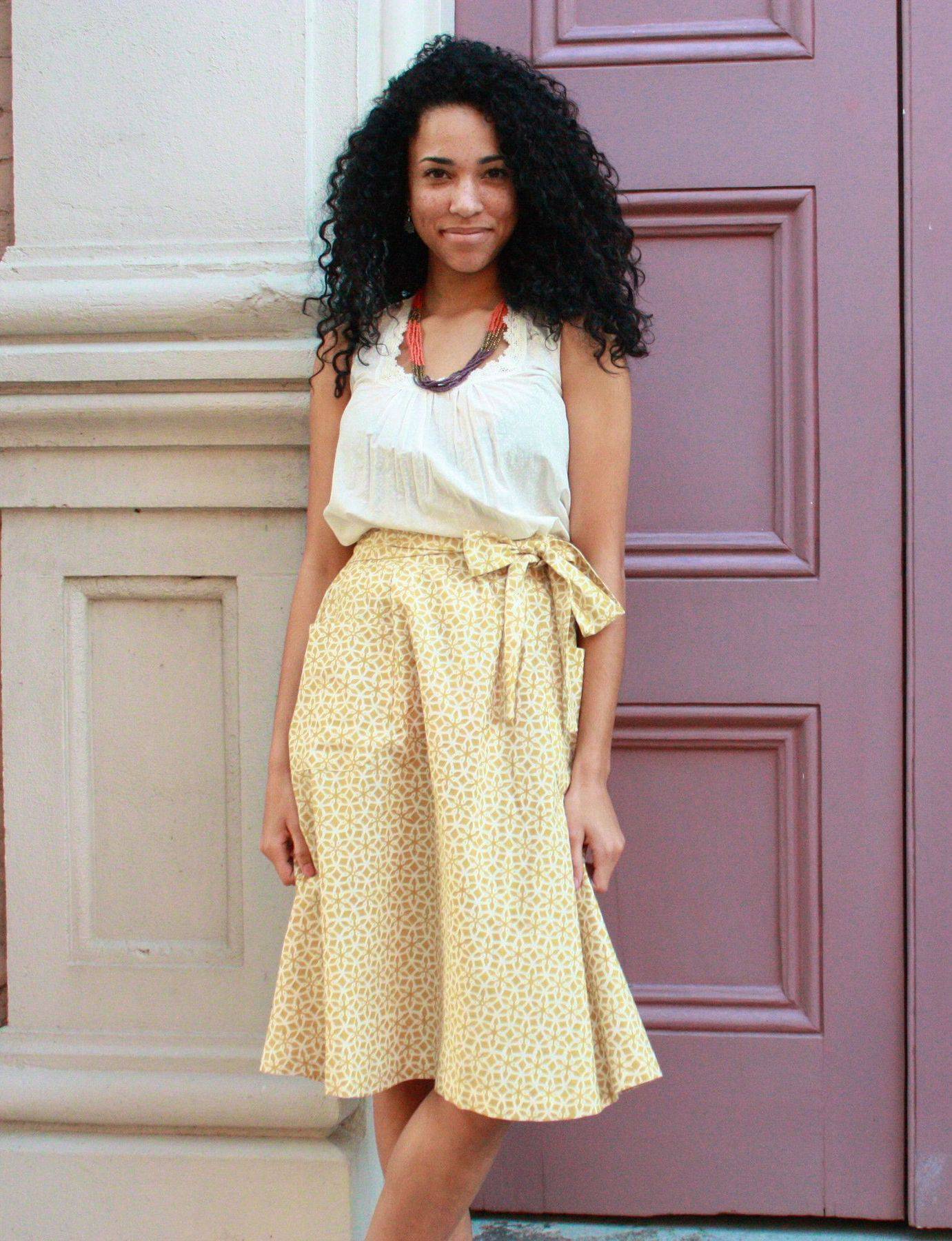 Golden Goddess Midi Skirt - Consciously