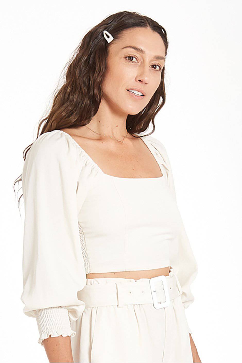 Liv Crop Top | Solid Top Paneros