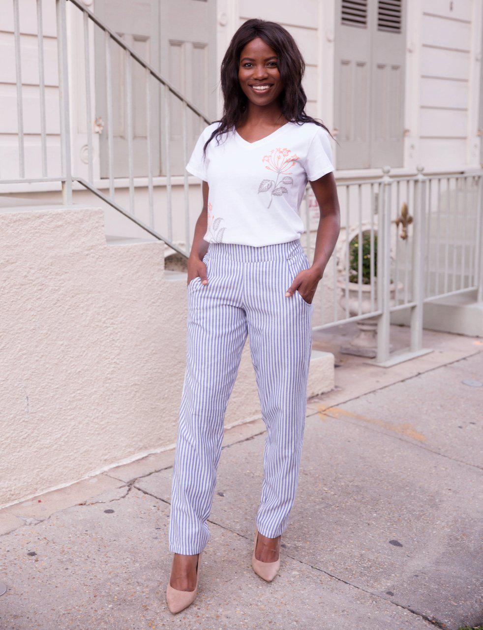 Pinstripe Pencil Pants Pants Passion Lilie