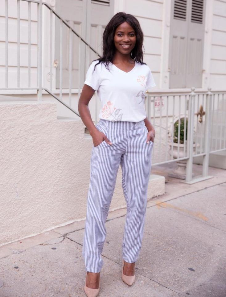 Pinstripe Pencil Pants Pants Passion Lilie