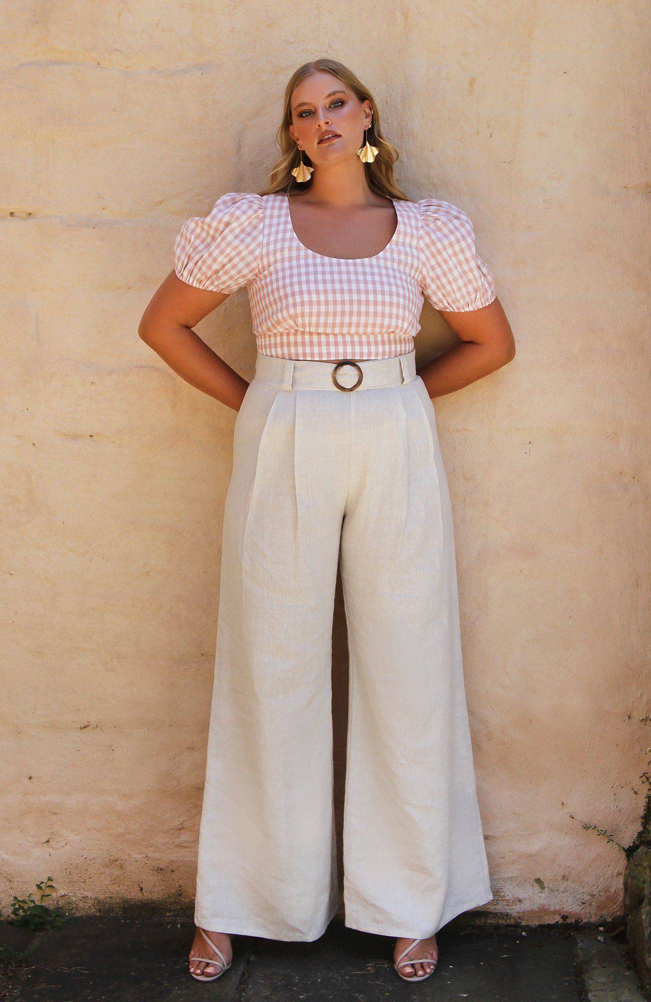 Dahlia Pant (Natural) Pants Saroka