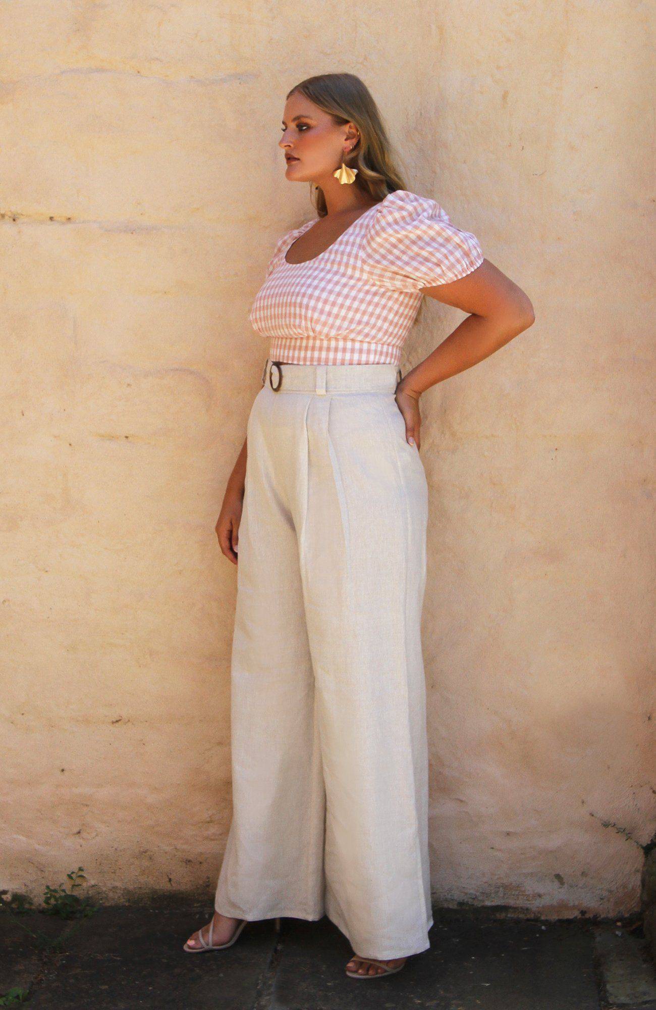 Dahlia Pant (Natural) Pants Saroka