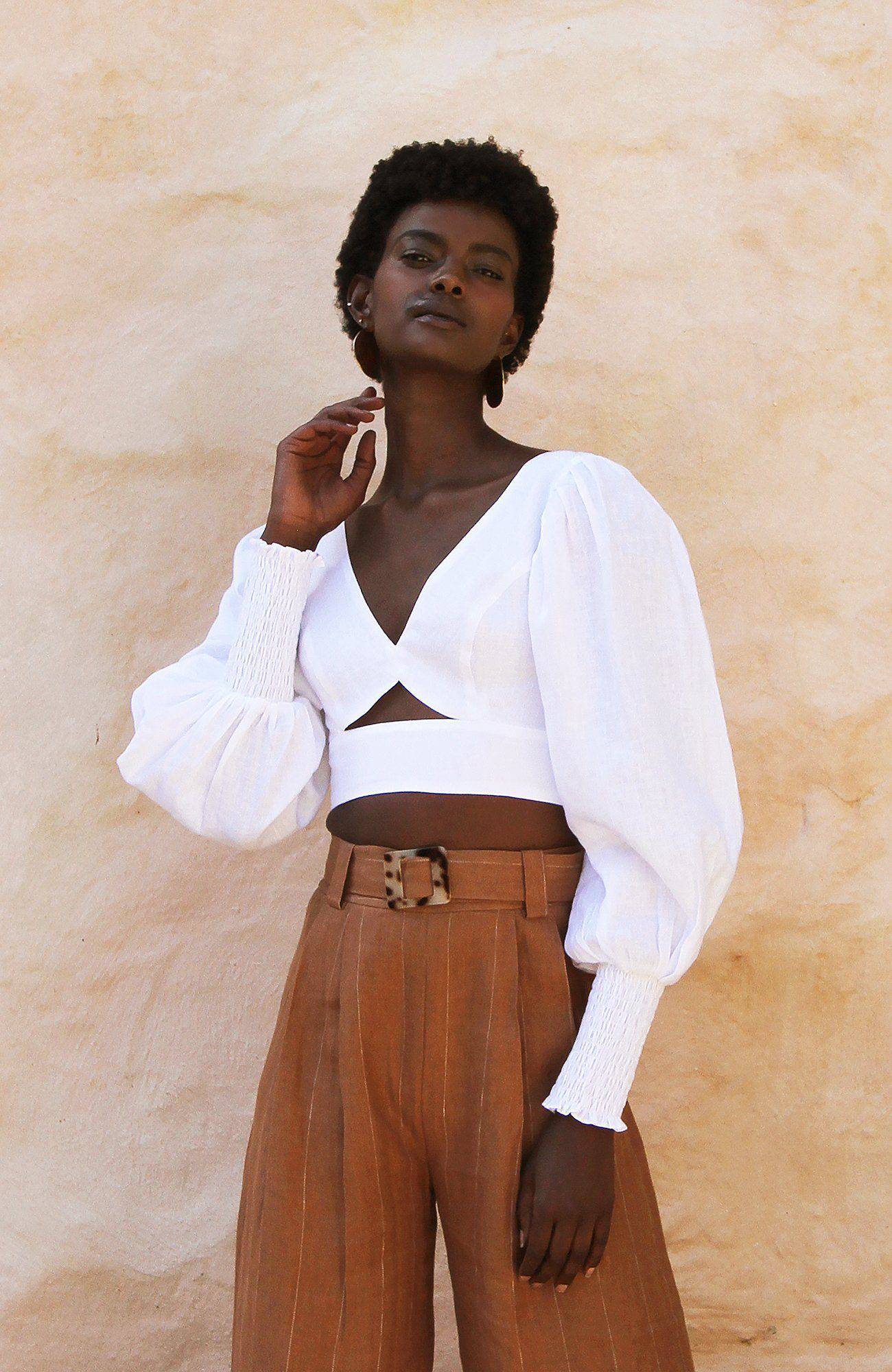 Rumer Top (White) Top Saroka