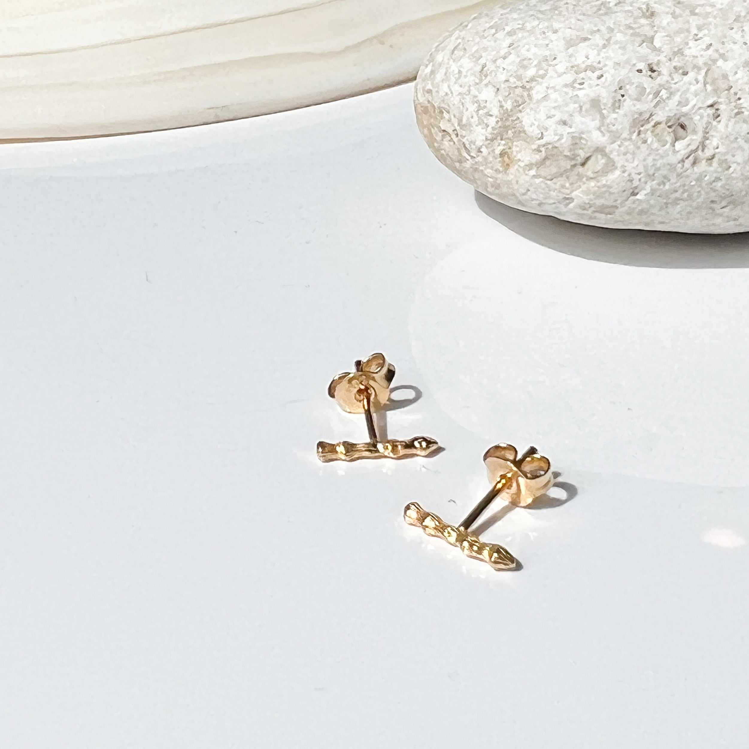 Stem Stud Earrings