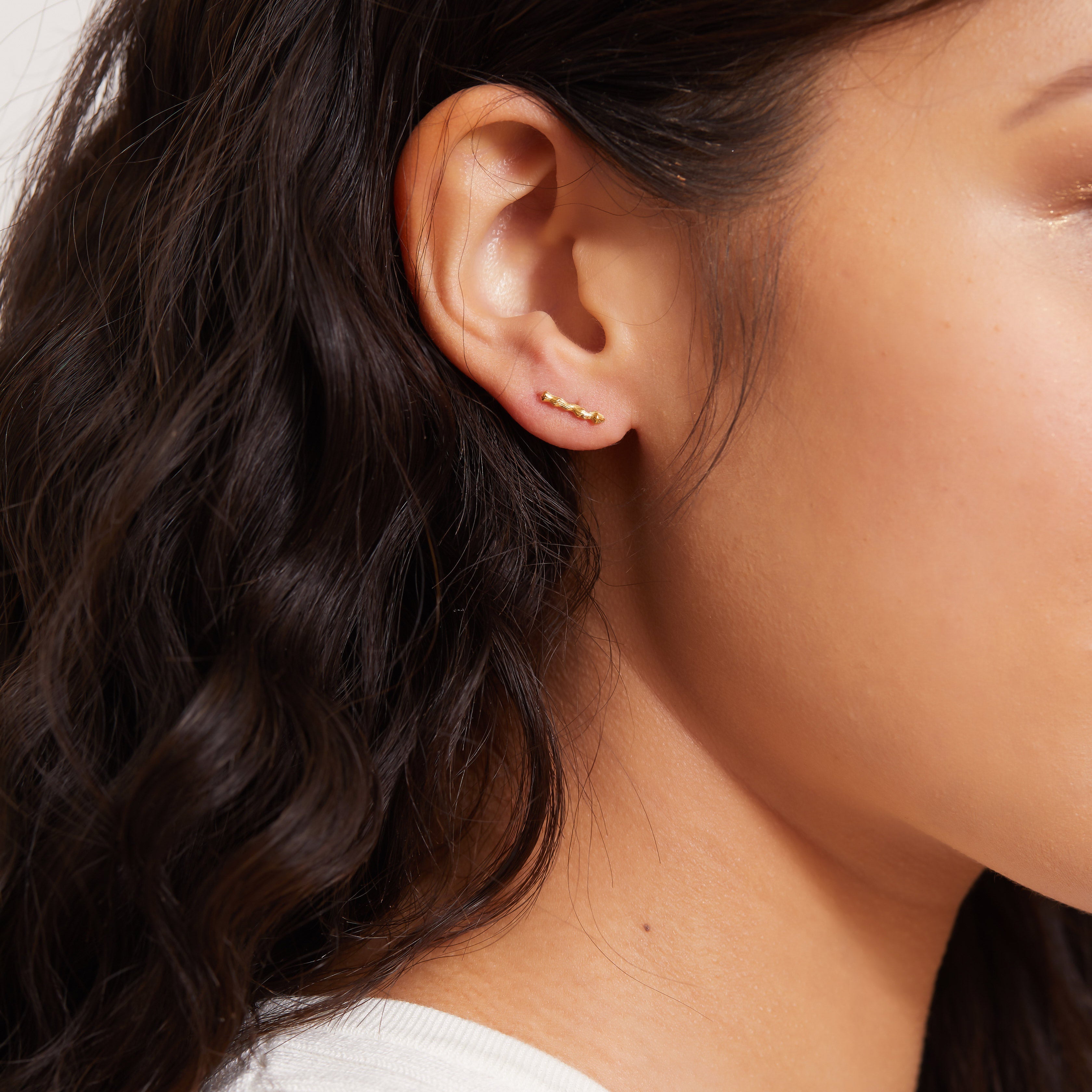 Stem Stud Earrings
