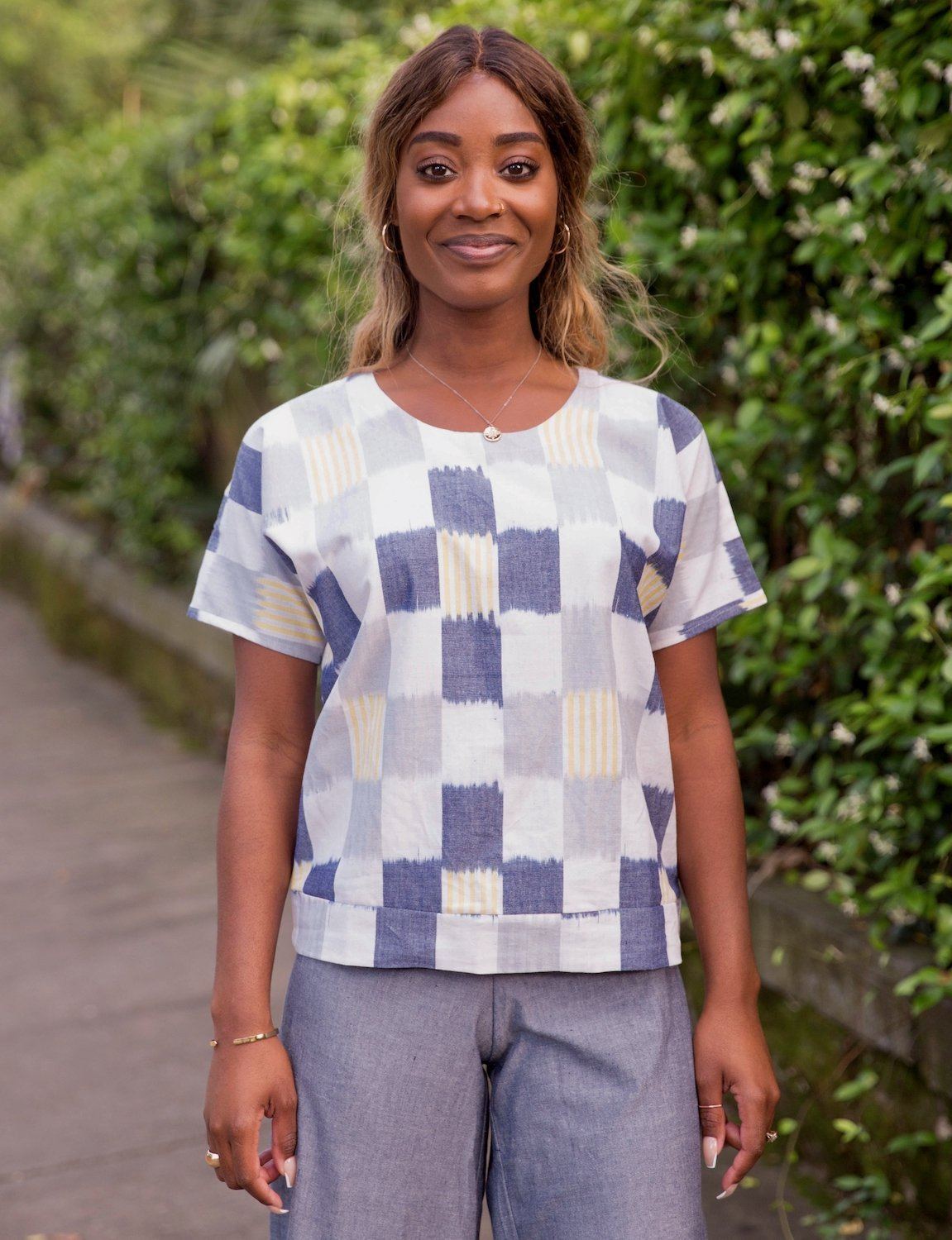 Sunshine Plaid Top Tops Passion Lilie