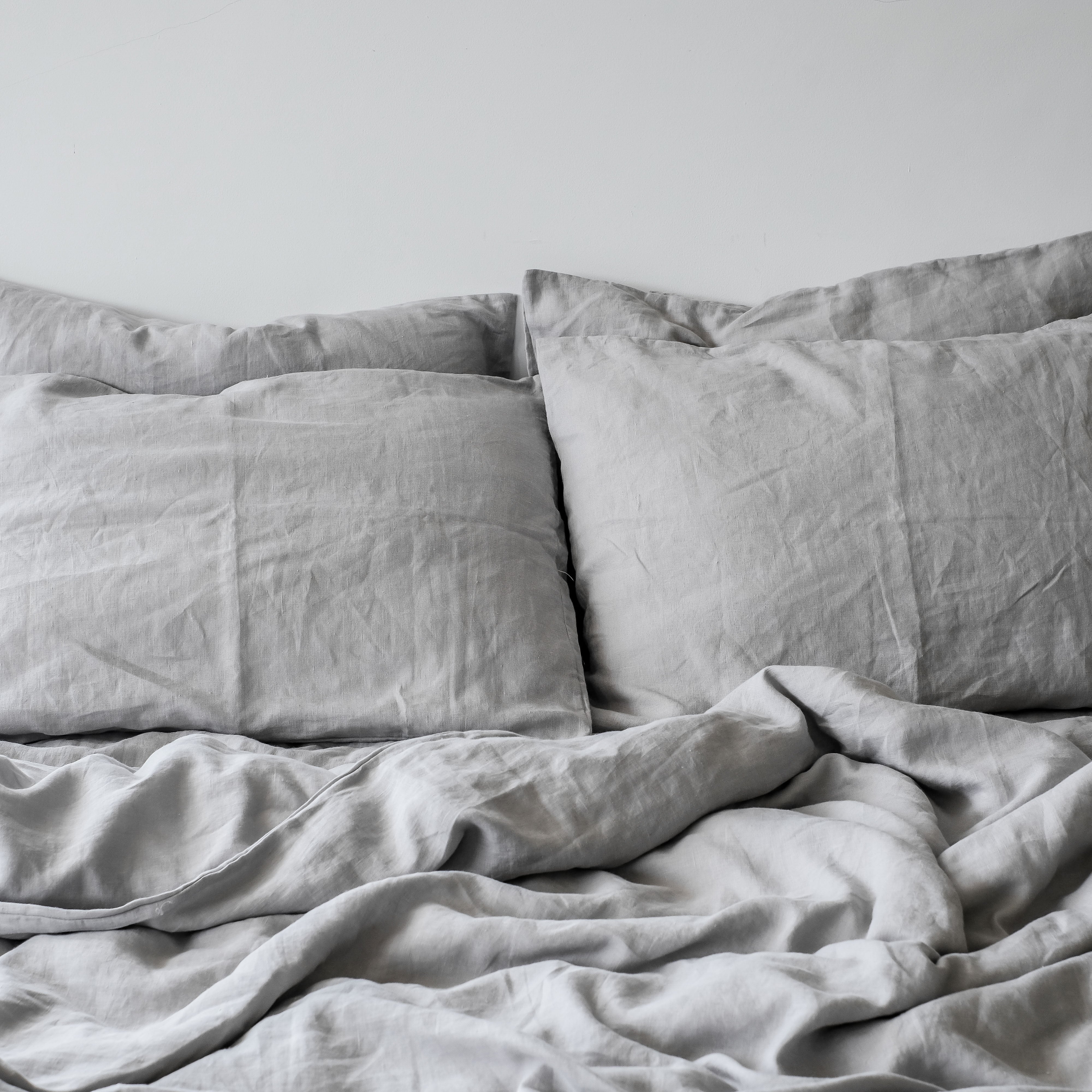 Linen Bedding Set (Fog)