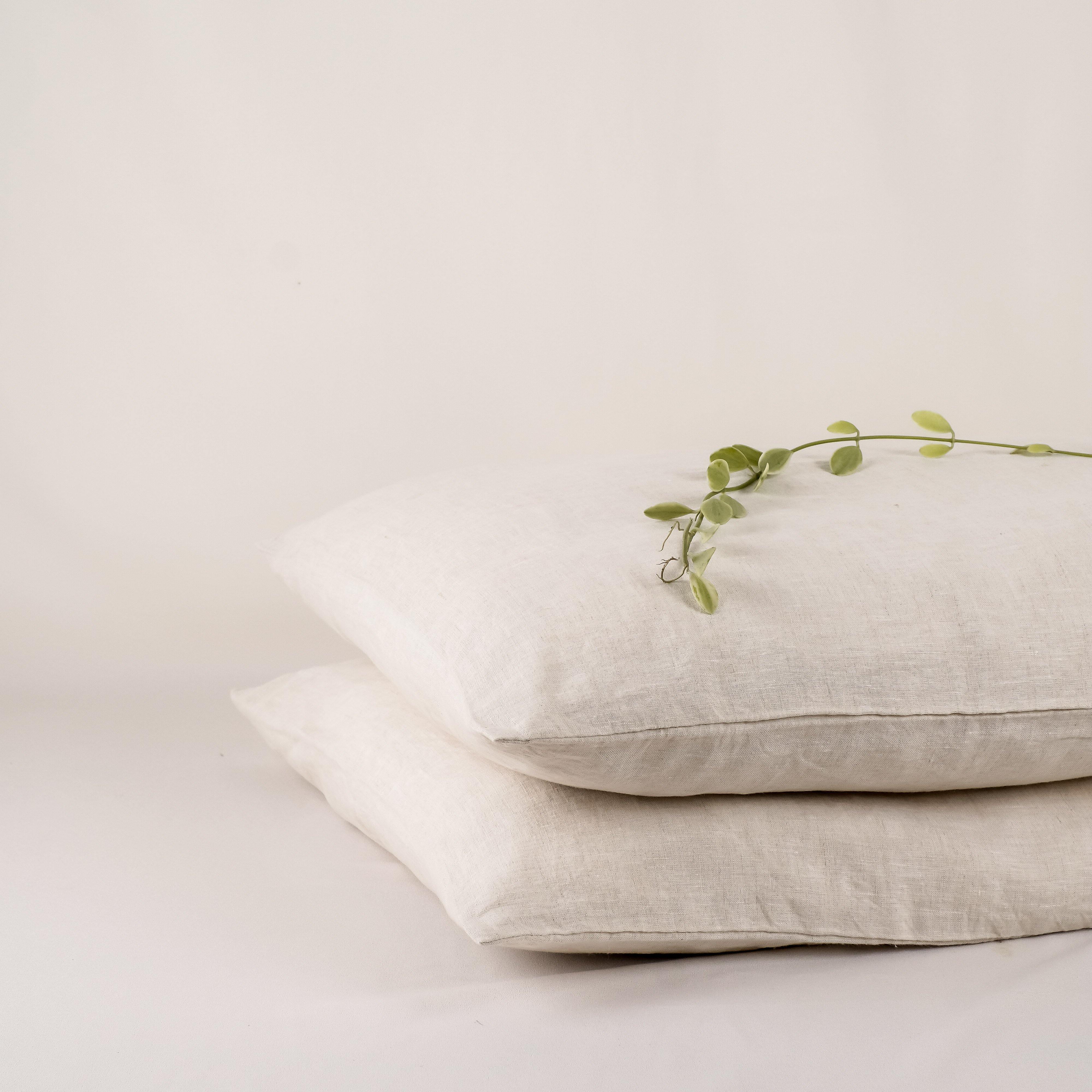 Linen Pillowcase Set (Flax)