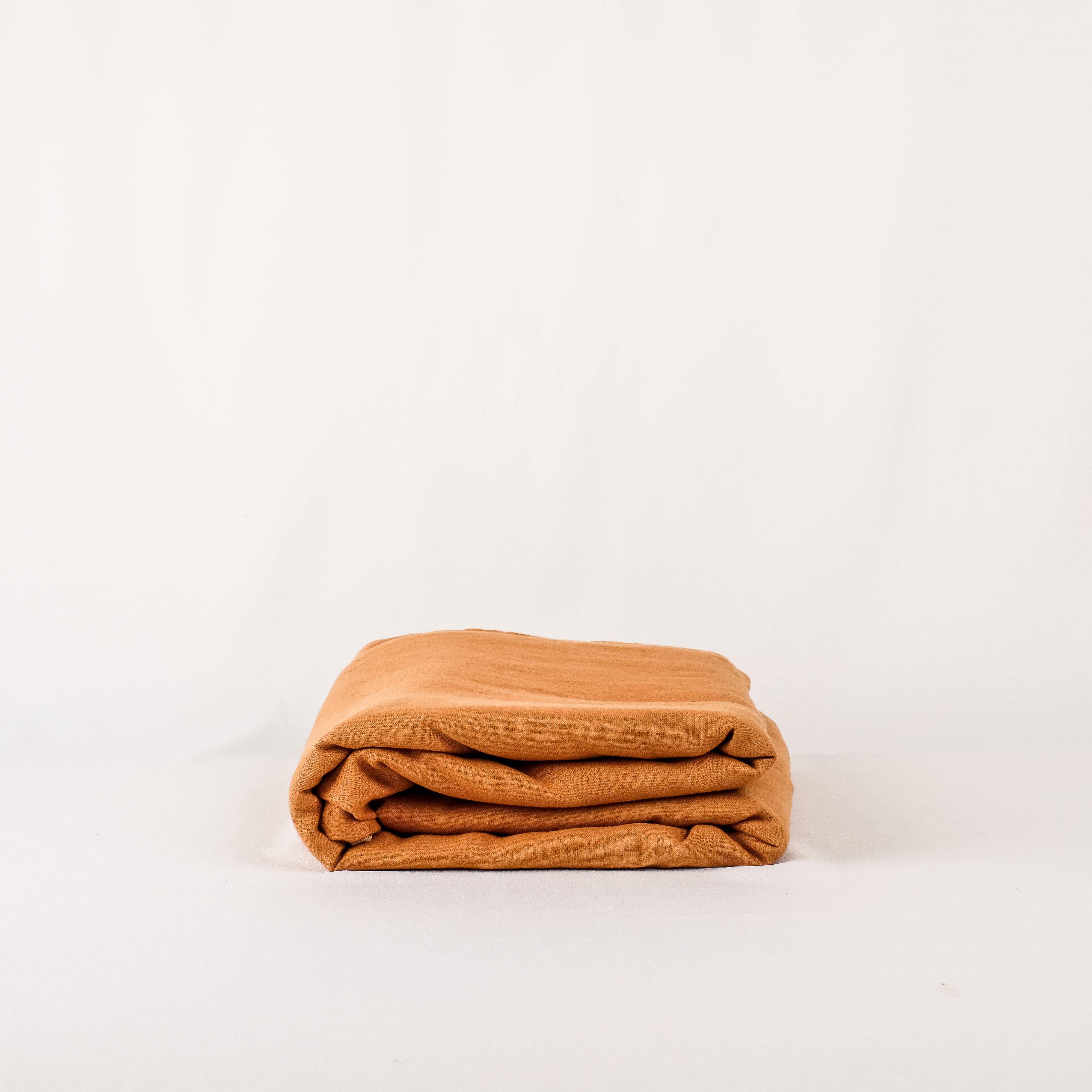 Linen Flat Sheet (Cinnamon)