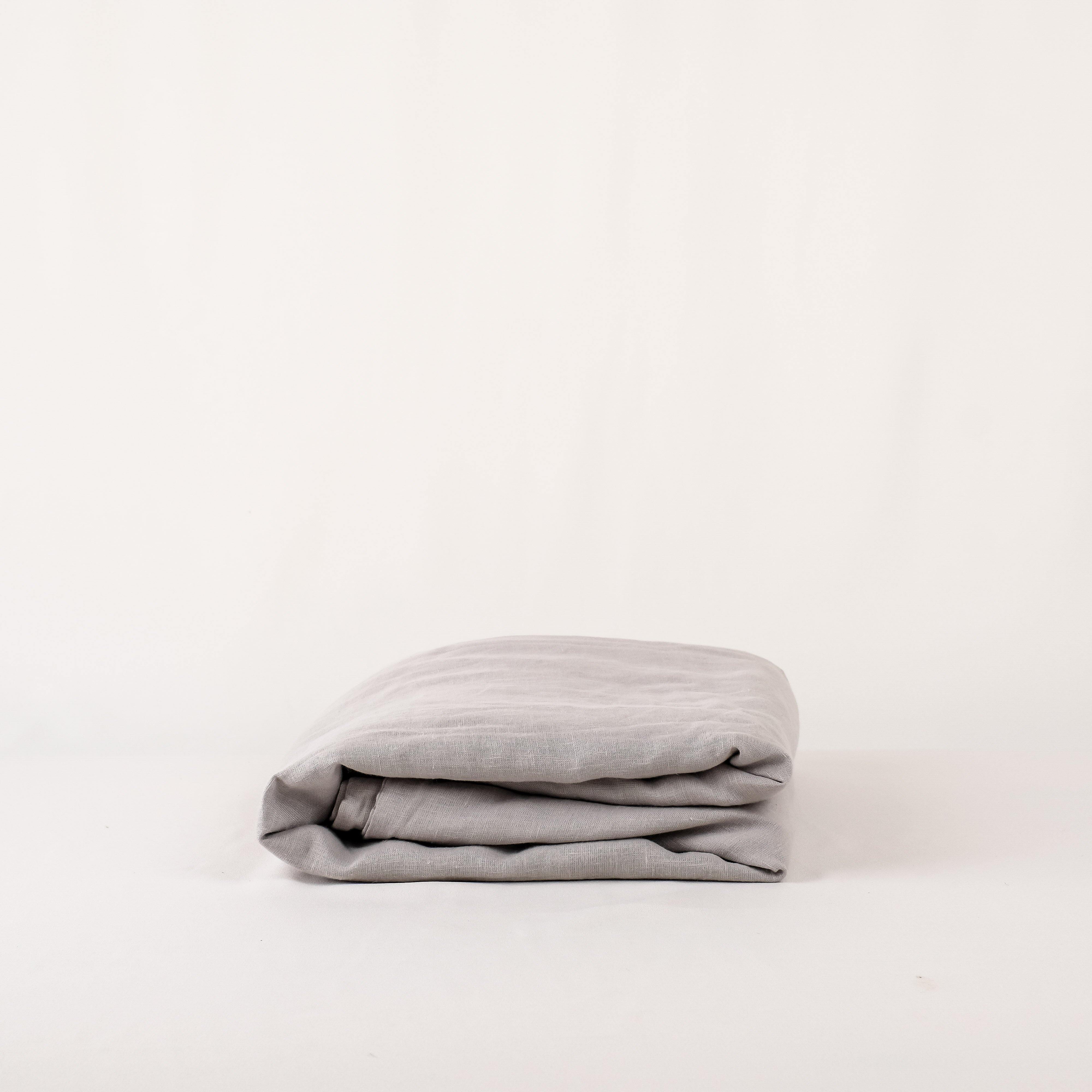 Linen Flat Sheet (Fog)