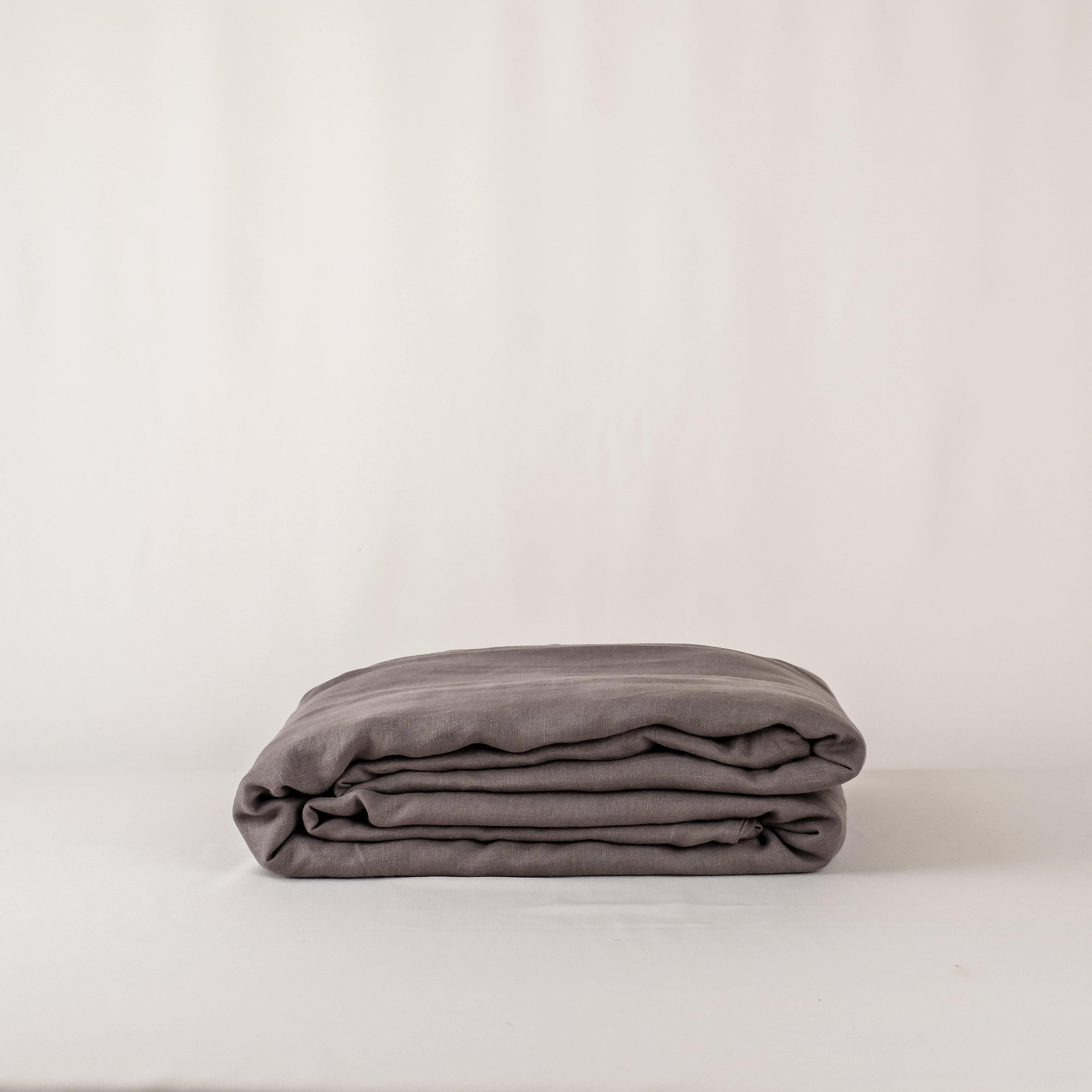 Linen Duvet Cover (Charcoal)