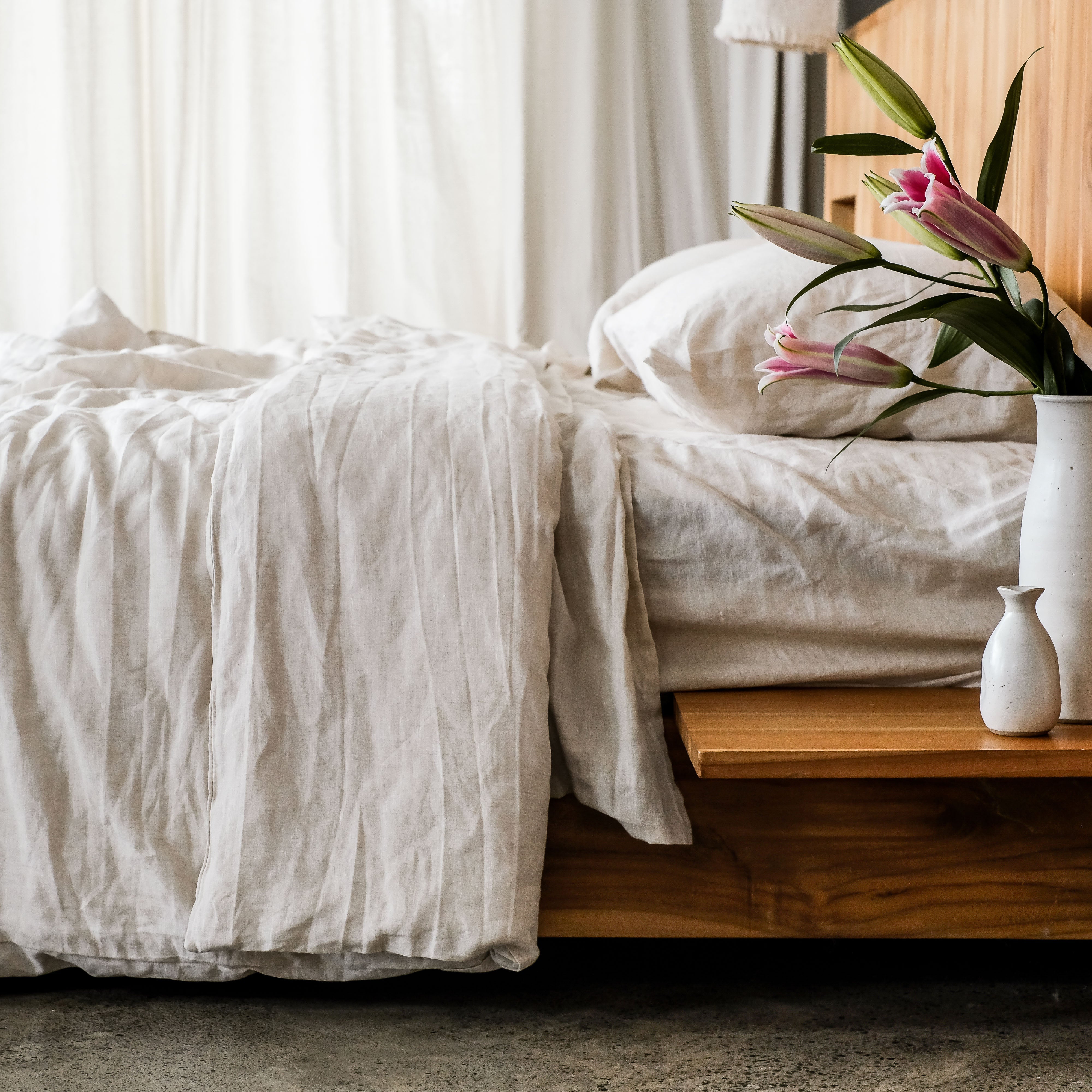 Linen Bedding Set (Flax)