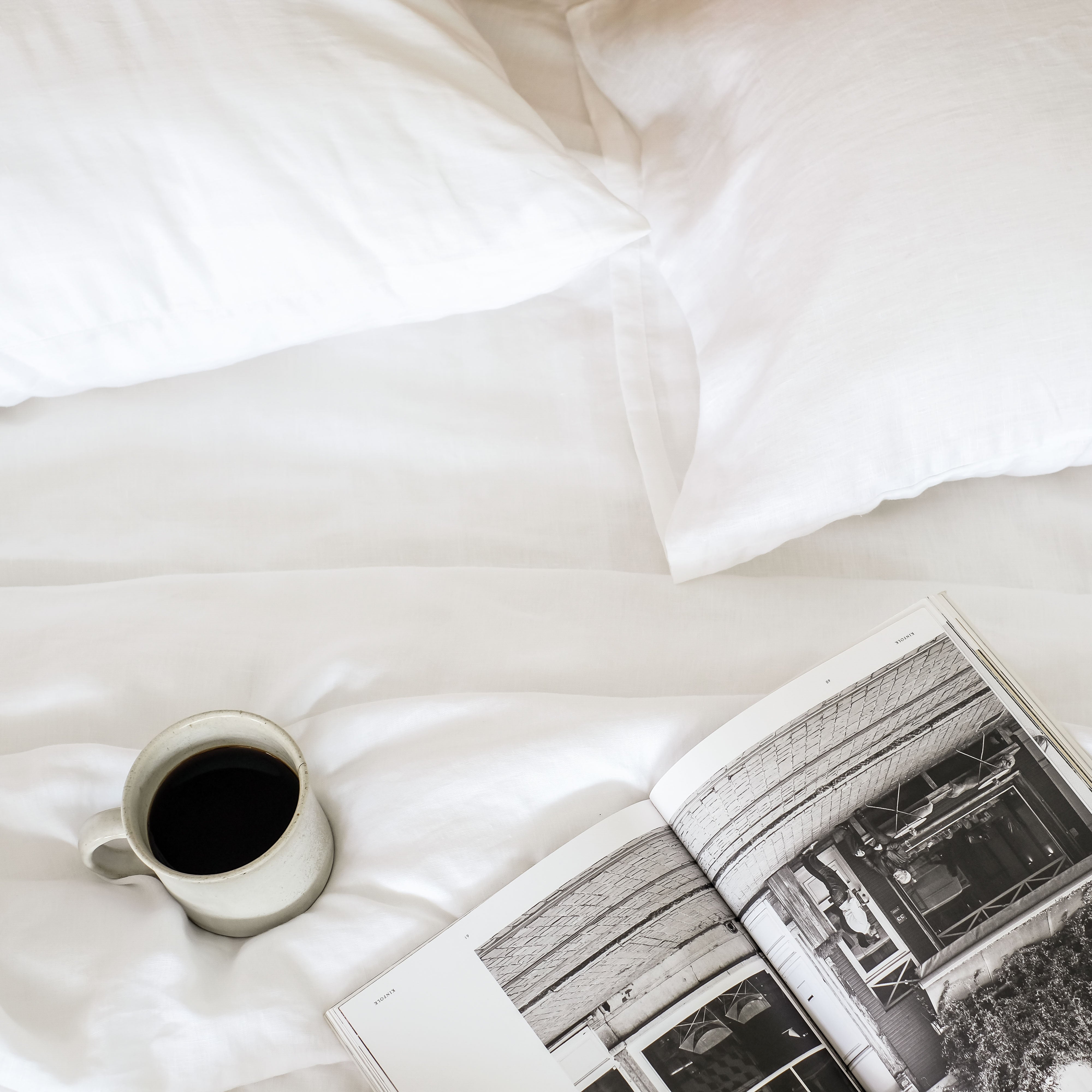 Linen Fitted Sheet (White)