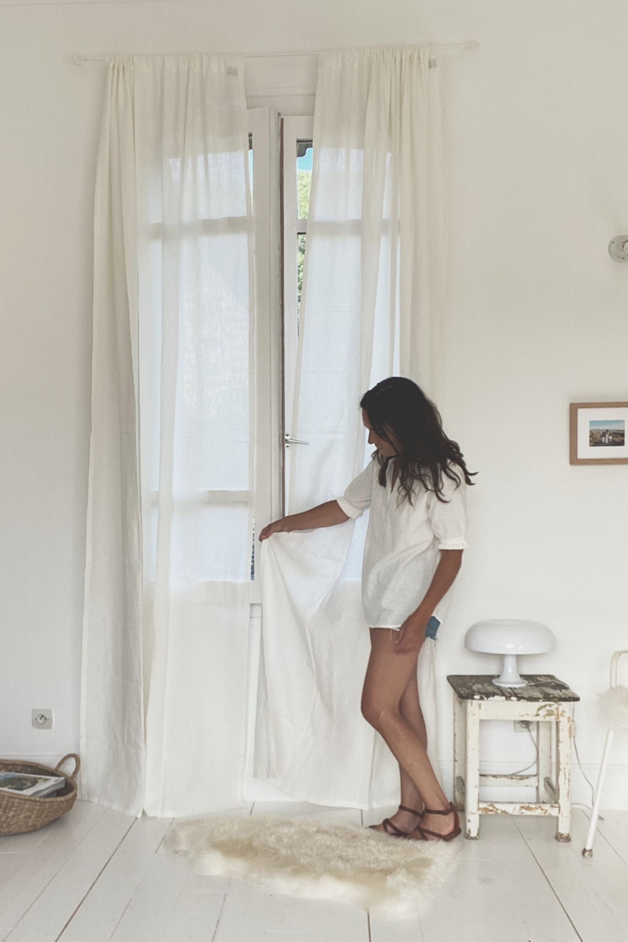 Rod Pocket Linen Curtain