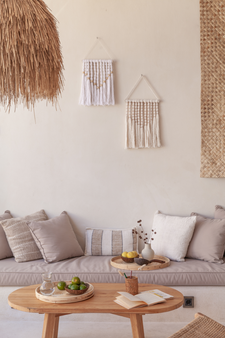 Dasi Cotton Wall Hanging (Natural and Black)