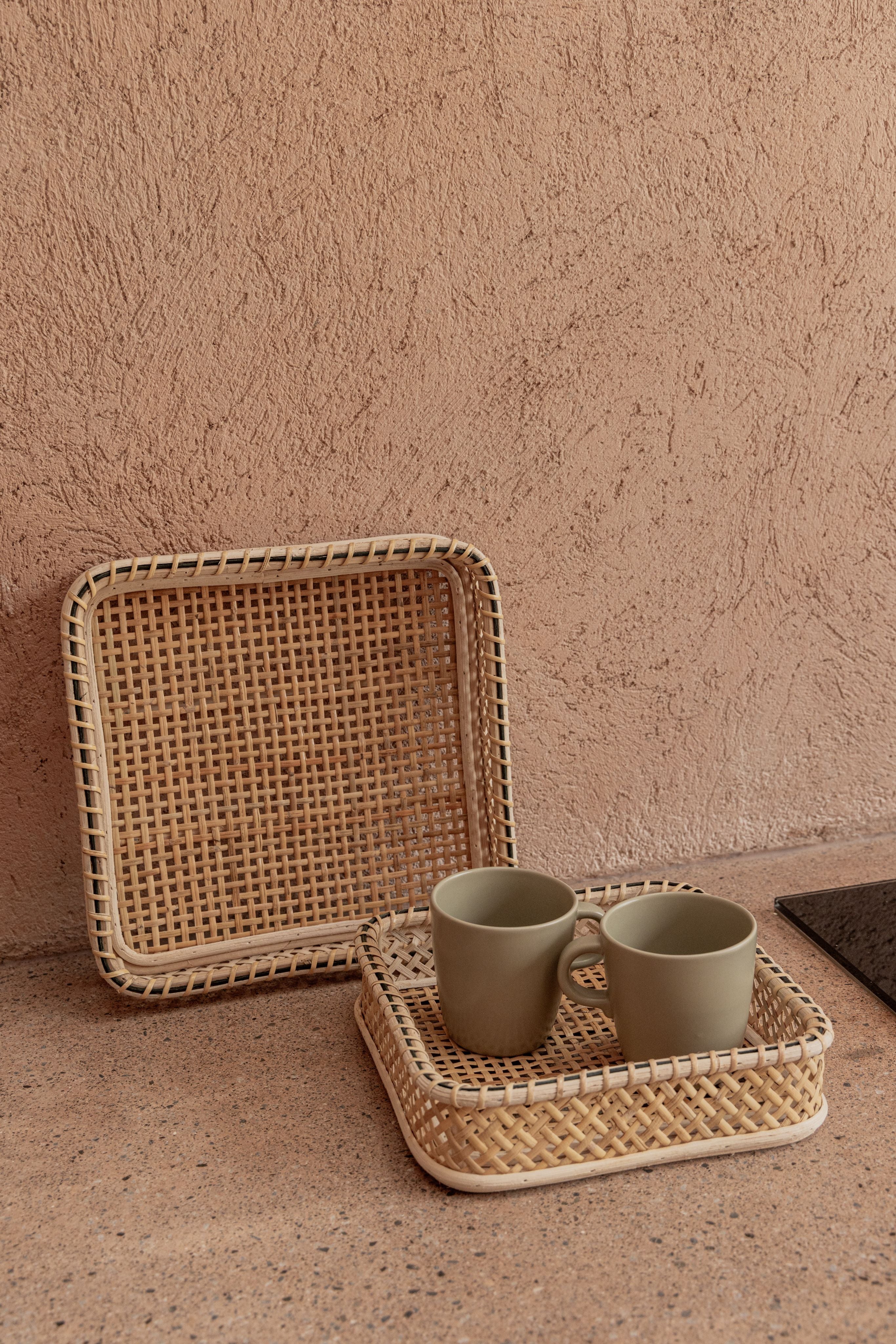 Nora Rattan Square Tray