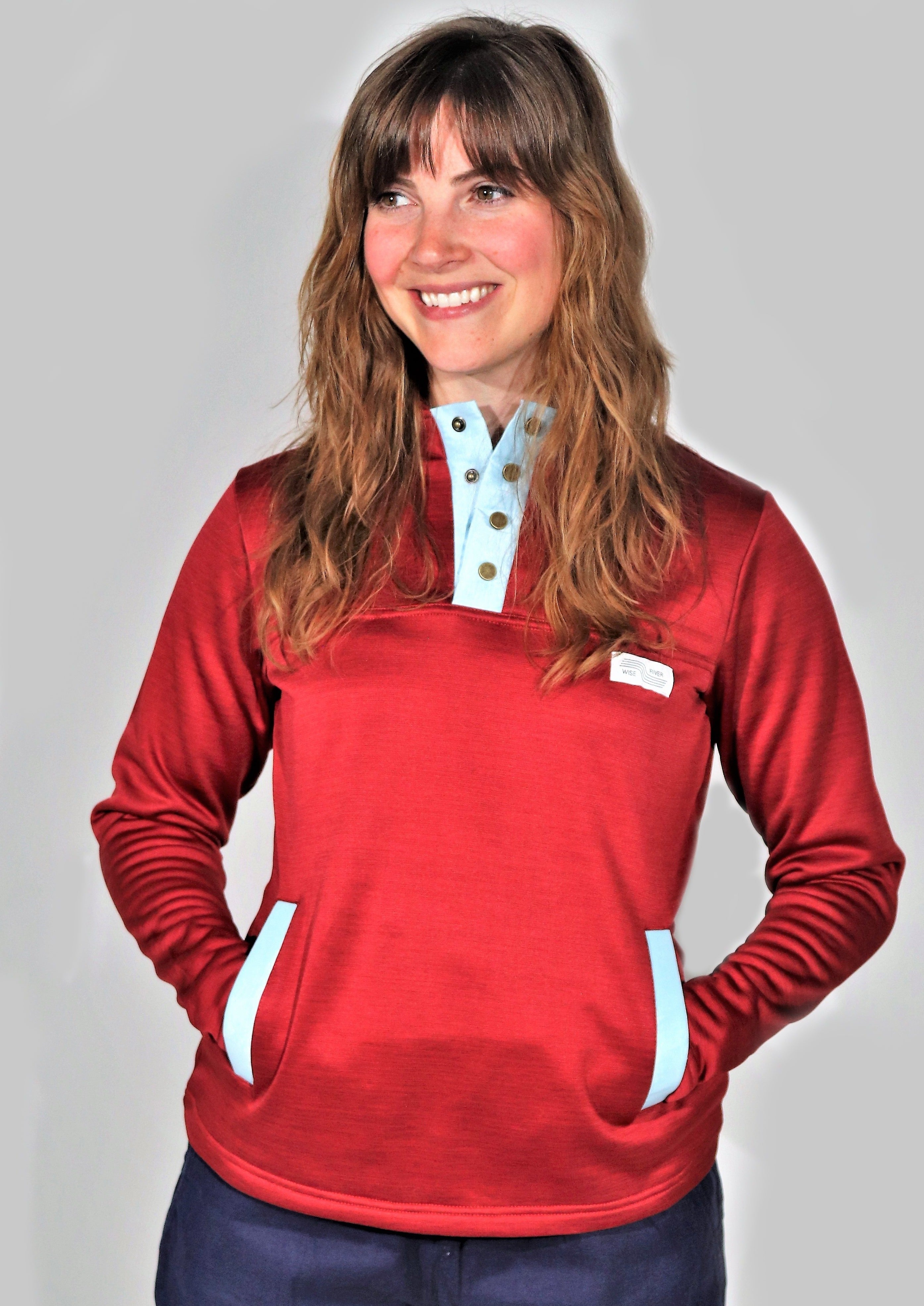 Bailey Snap Pullover (Merlot)