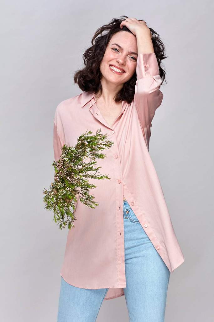 Boyfriend Shirt (Rose Pink) Top Neu Nomads