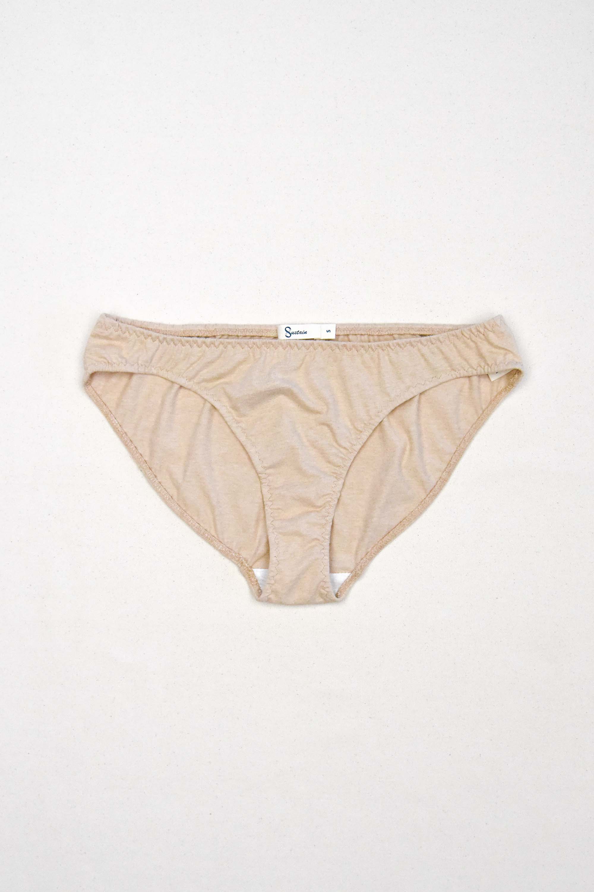 Undyed Low Rise Panties (Tan)