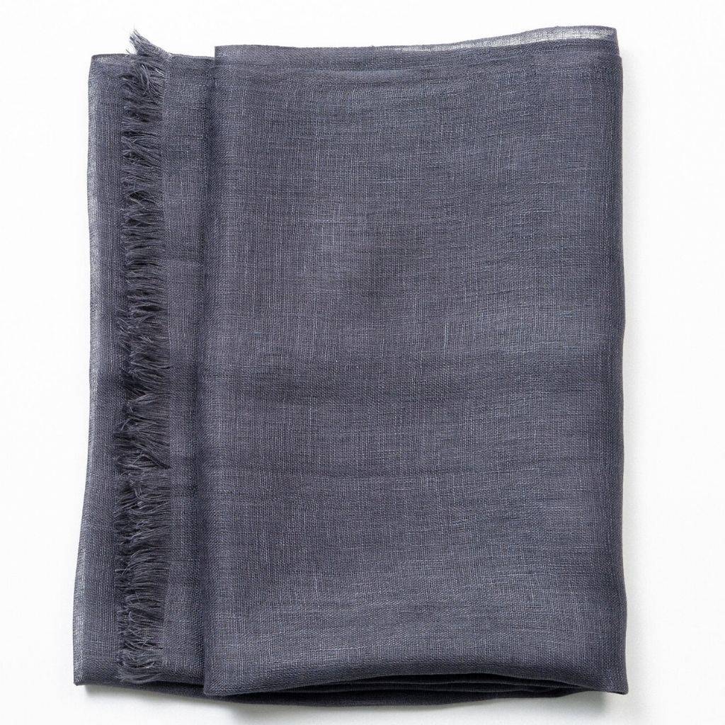 Linen Scarf (Charcoal) Scarf Variously