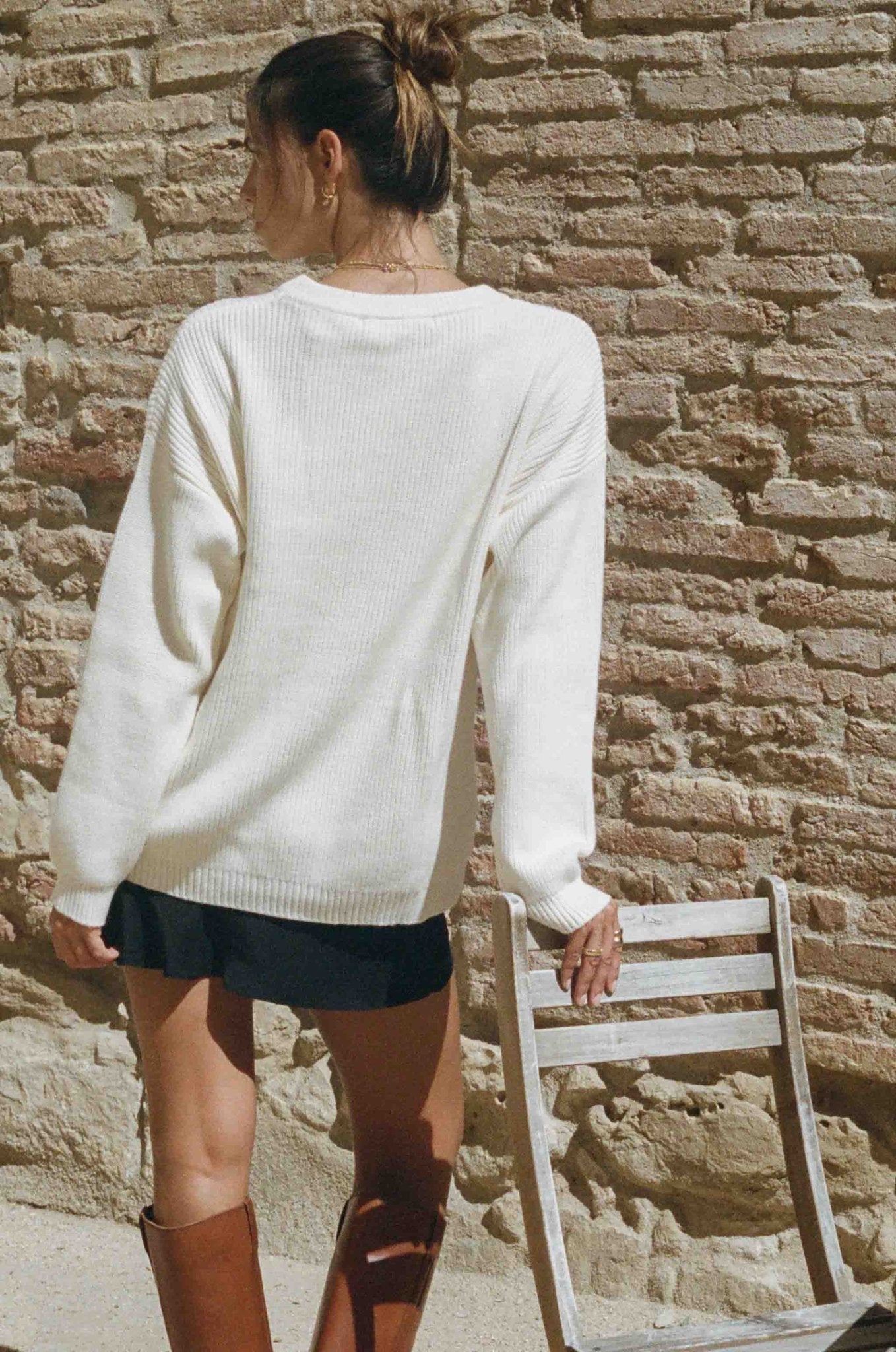 Charles Sweater (Ivory White)