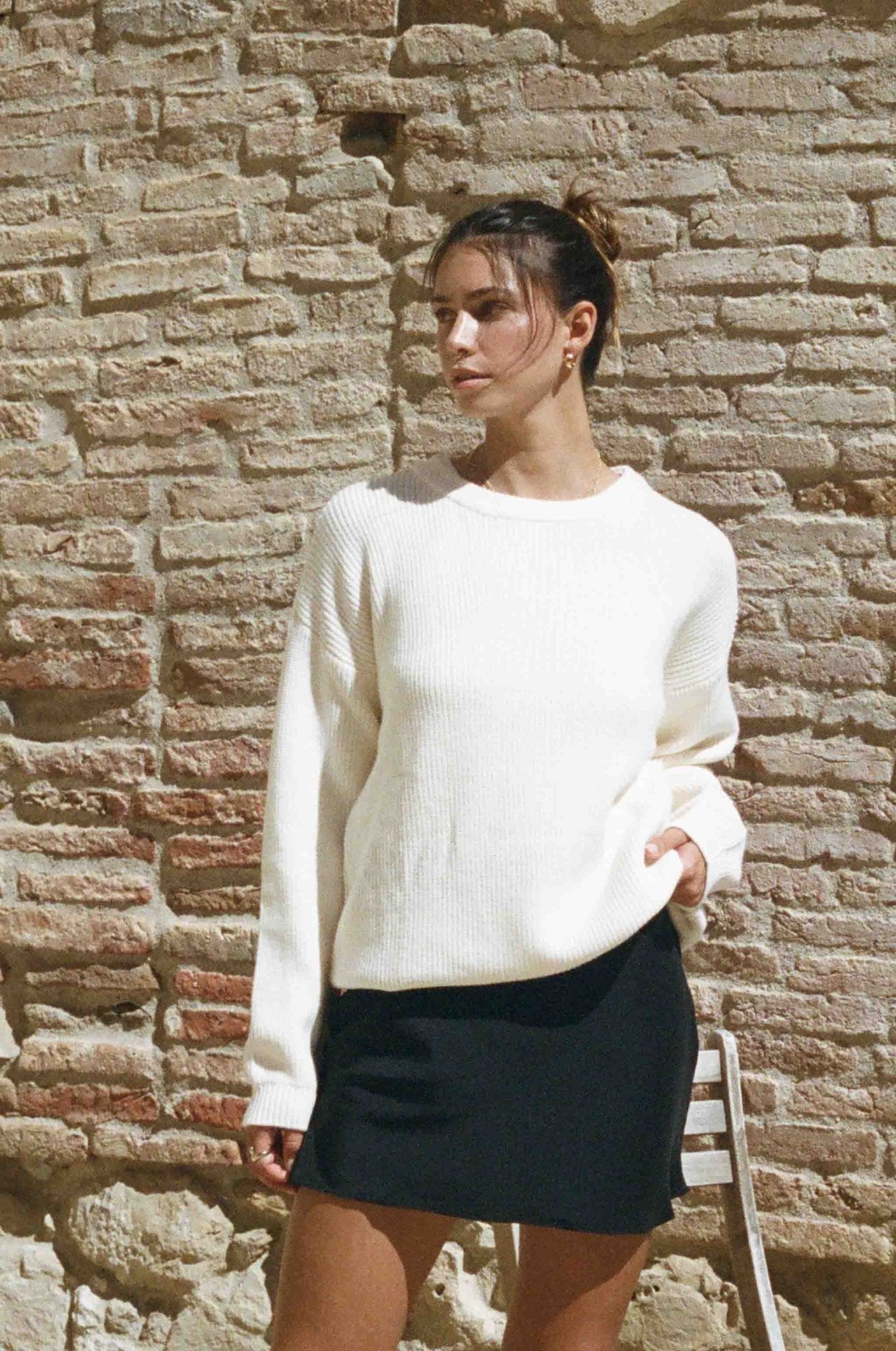 Charles Sweater (Ivory White)