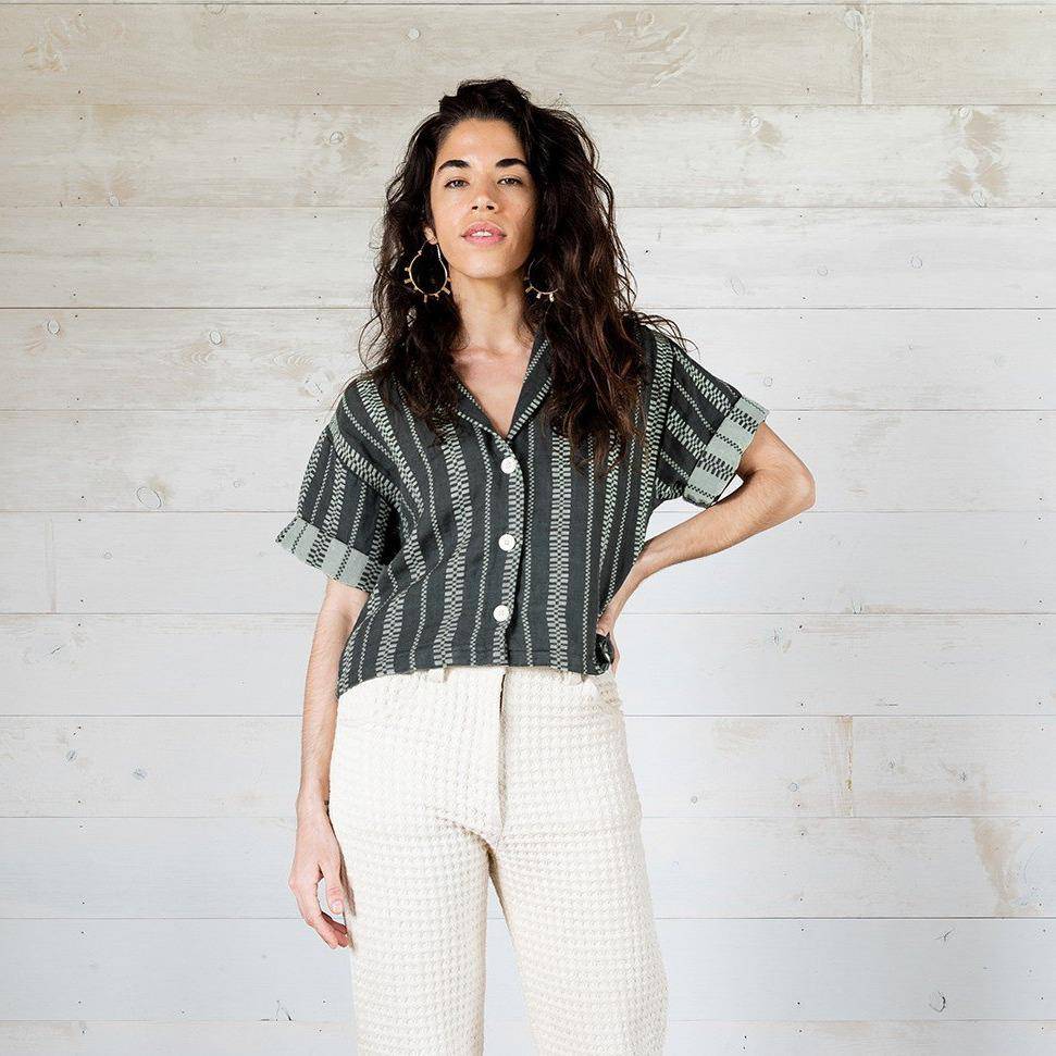 Cargo Shirt (Fern Green) Top Soluna Collective S