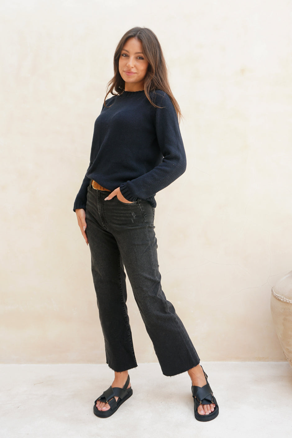 Sloane Crewneck (Midnight Navy)