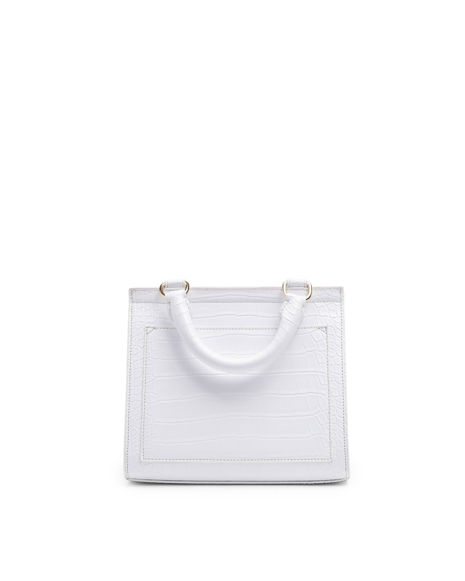 The Mini Luncher (White Faux Crocodile)