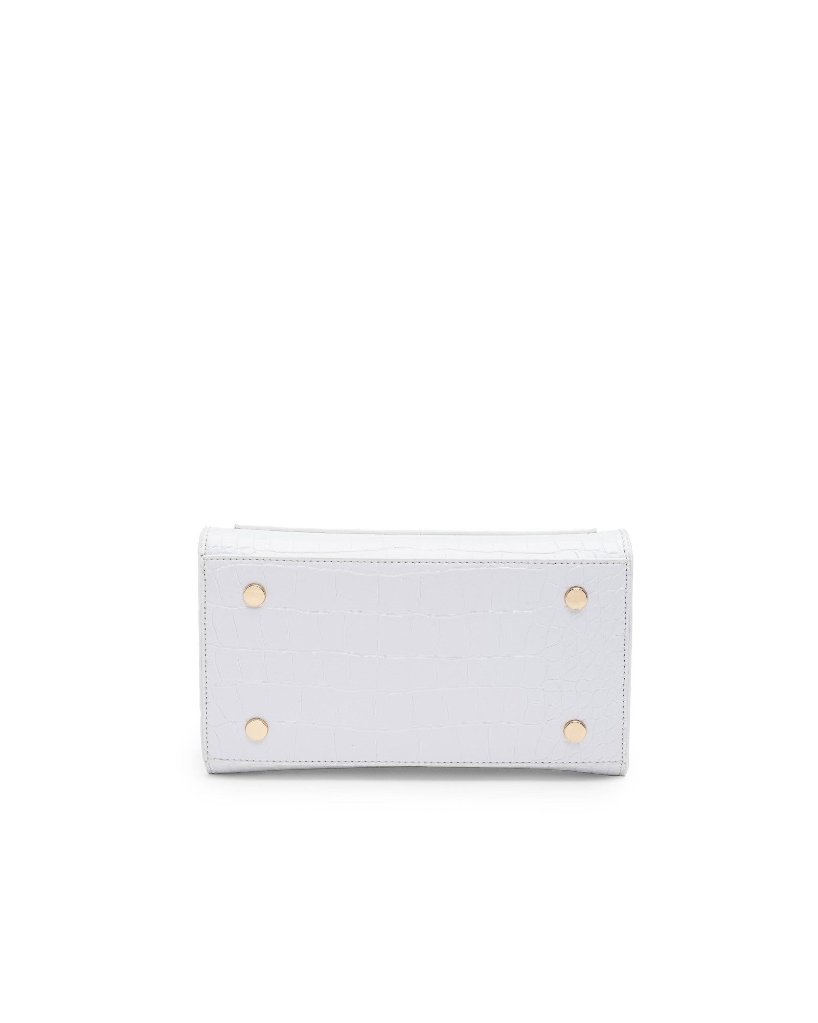 The Mini Luncher (White Faux Crocodile)