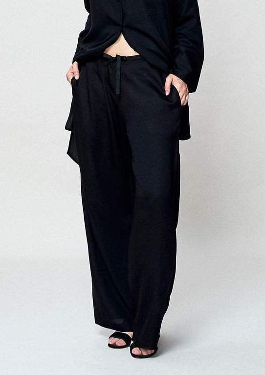 Wide Leg Palazzo Pants (Black) Pants Neu Nomads