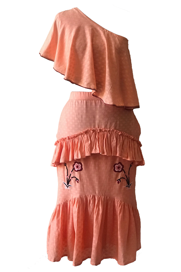 Flora Cotton Flounce Top