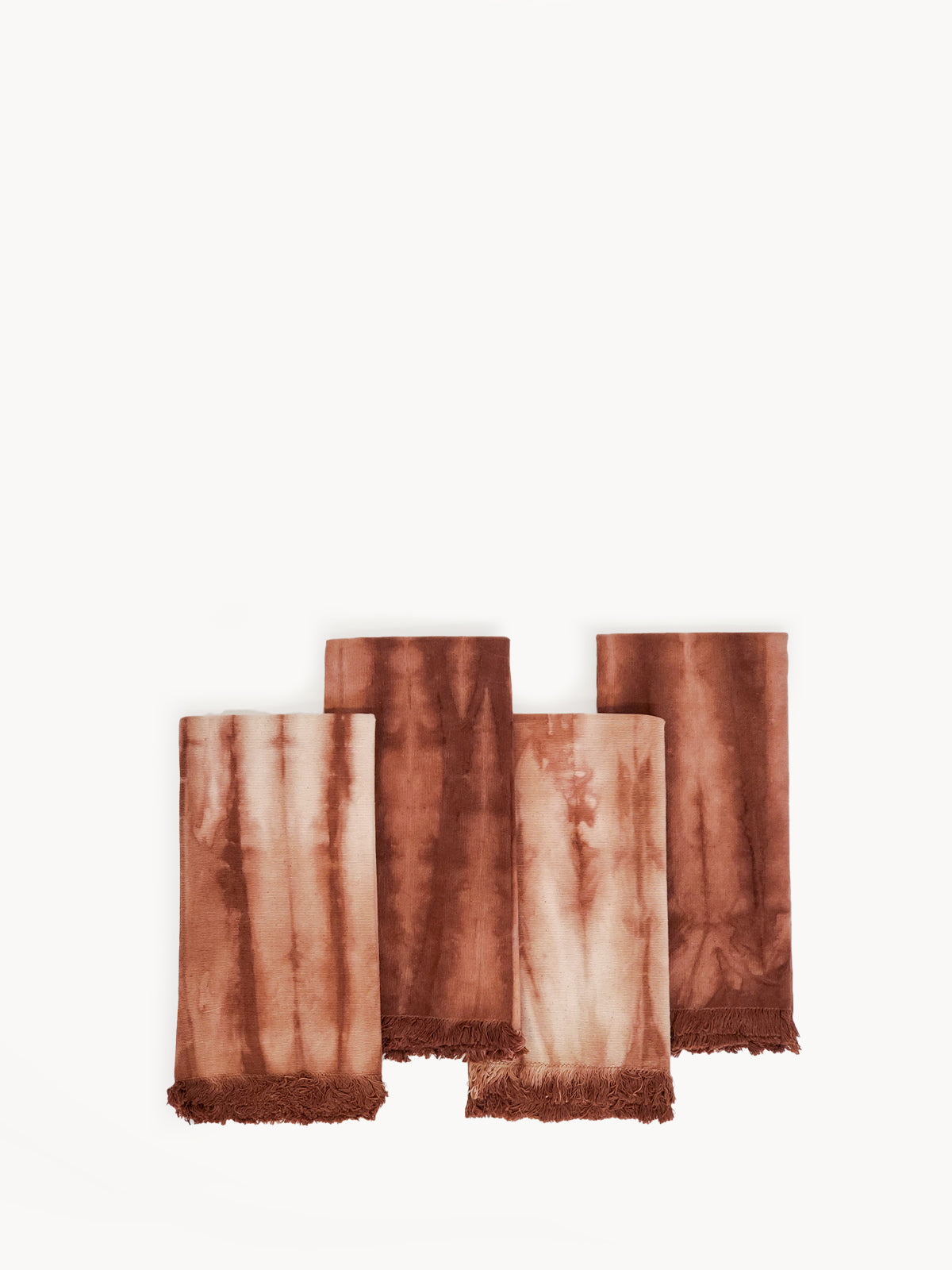 Tie Dye Cotton Napkin Set of 4 (Brown)