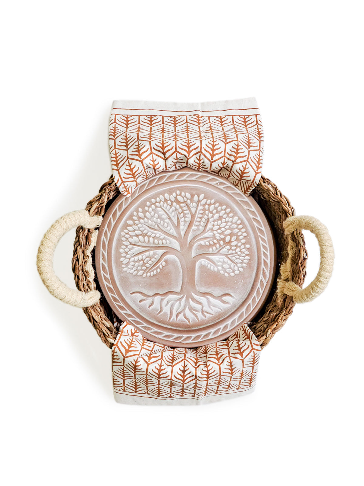 Bread Warmer Gift Set (Tree of Life Round)