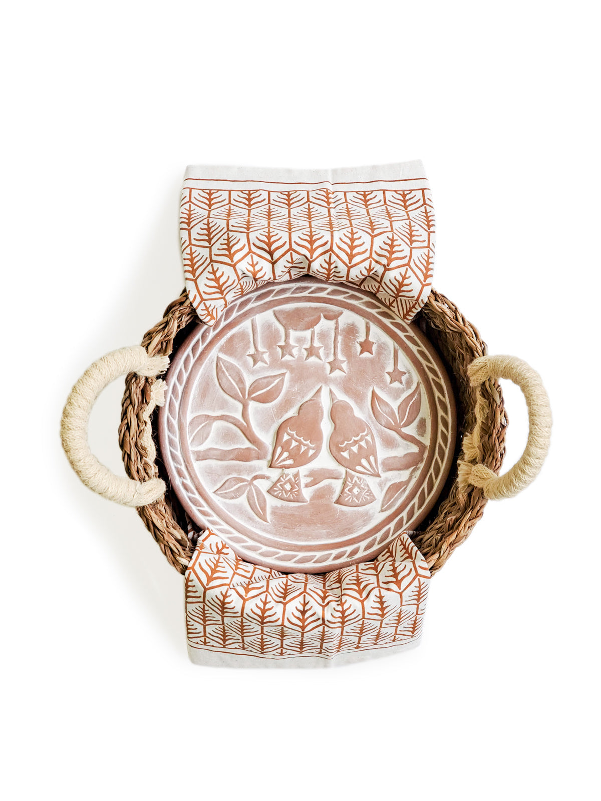 Bread Warmer Gift Set (Lovebird Round)