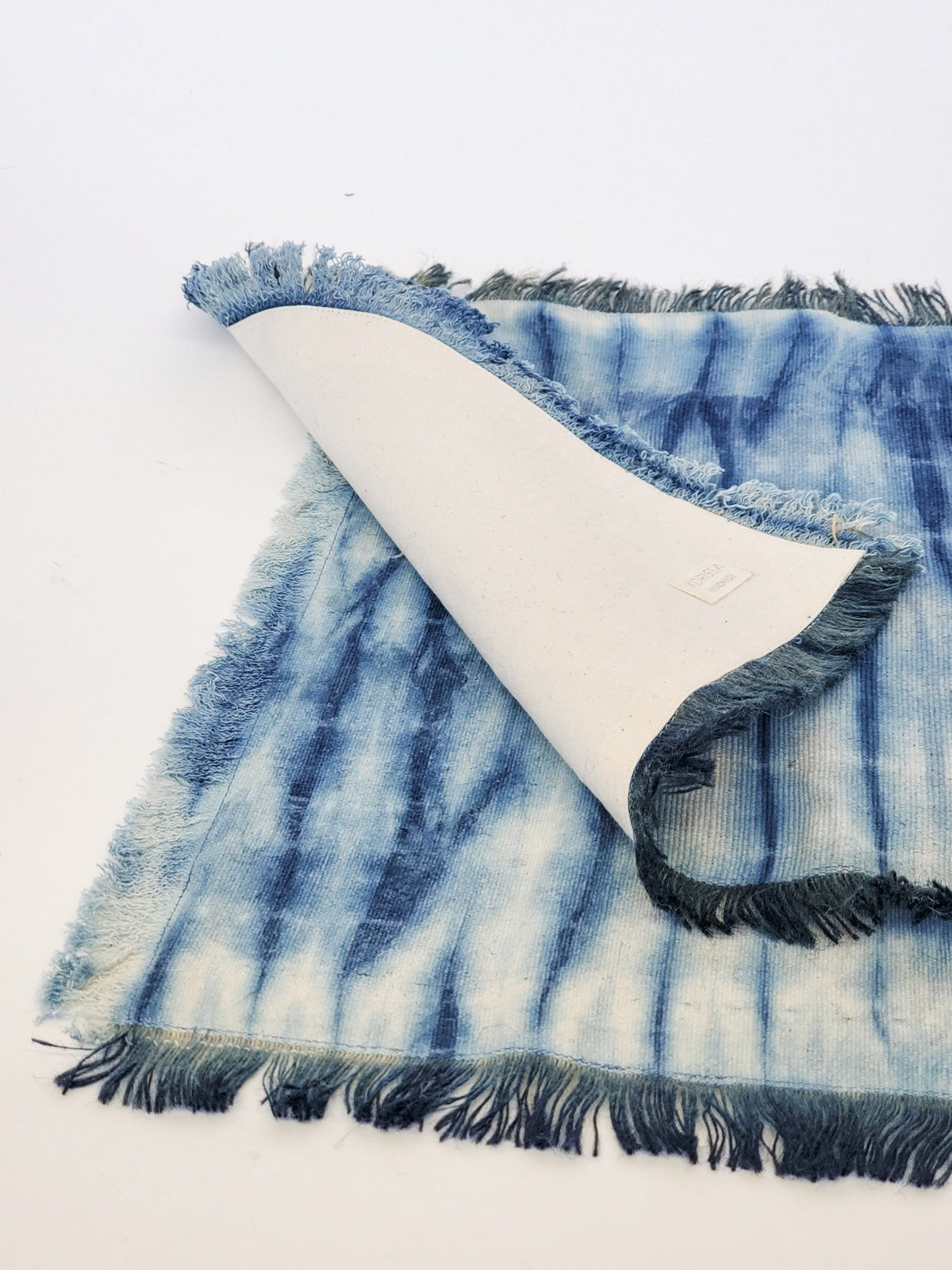 Tie Dye Cotton Placemat Set of 4 (Indigo Blue)