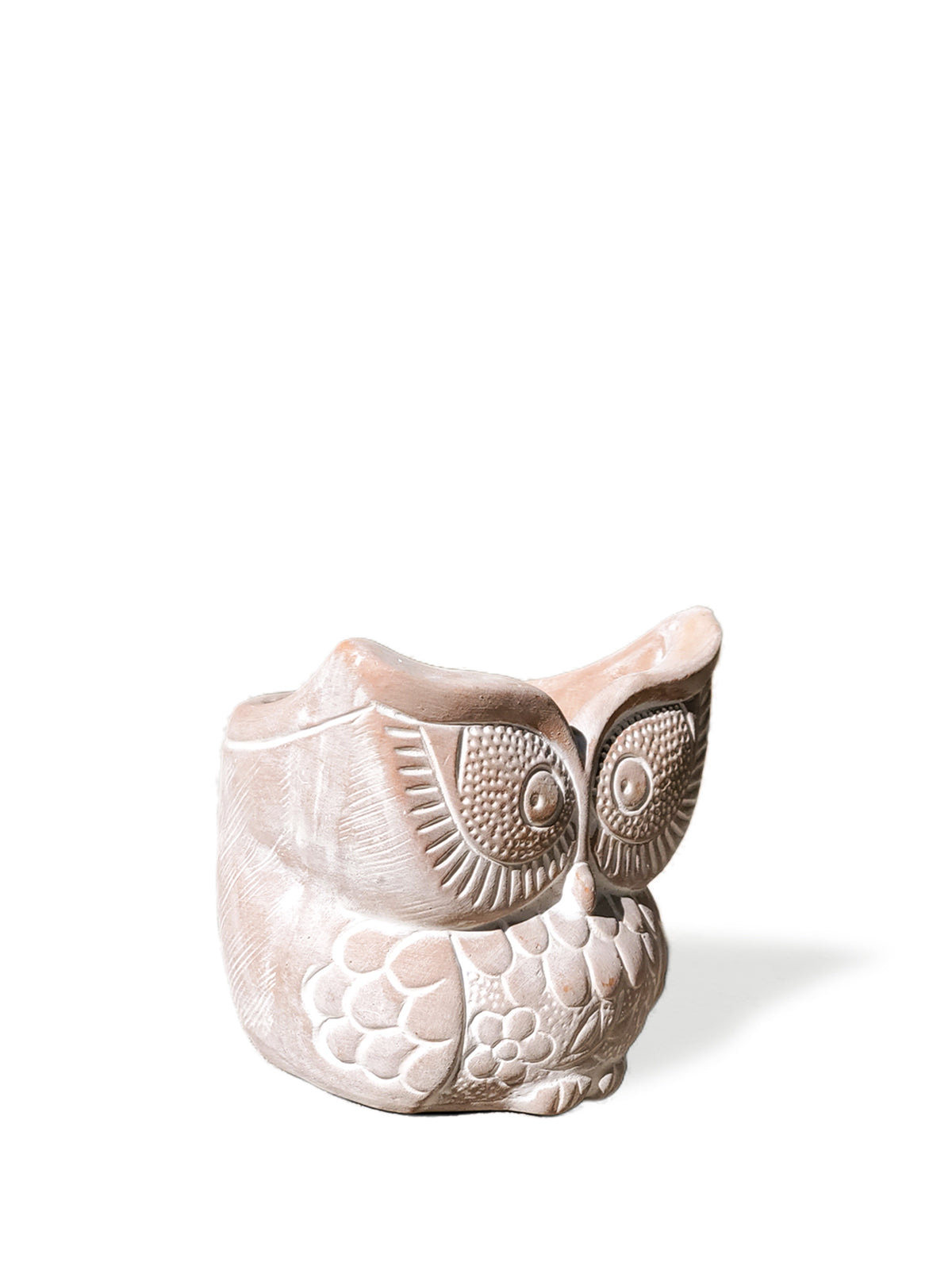 Terracotta Pot (Big Eye Owl)